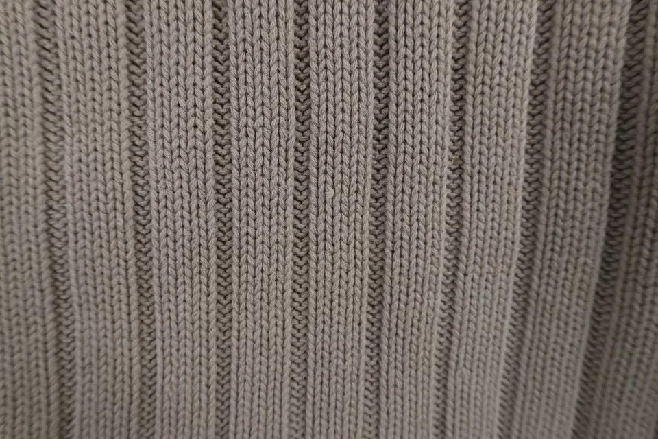 Vintage Vintage 90s Streetwear Ribbed Knit Crewneck Sweater Beige Size US XXL / EU 58 / 5 - 5 Thumbnail