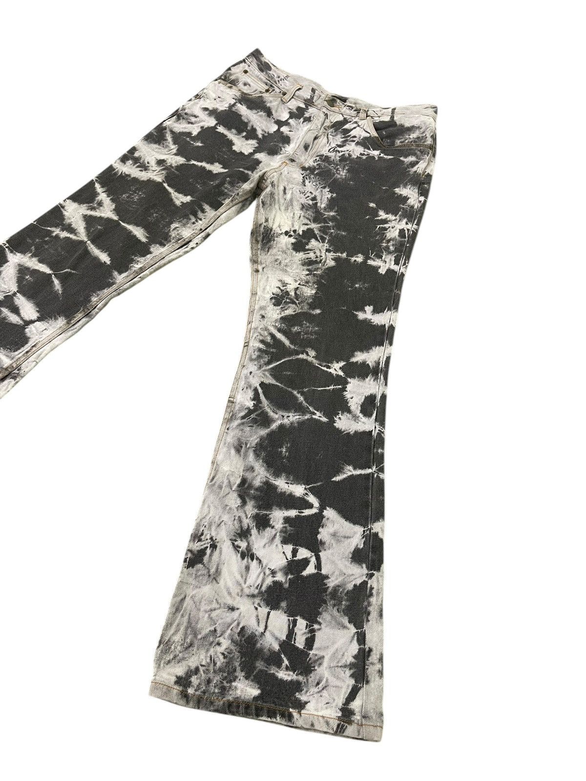 Japanese Brand Wide Flare Jeans Amore Pure Acid Washed Boot Cut 1🟦1 Size US 28 / EU 44 - 3 Thumbnail