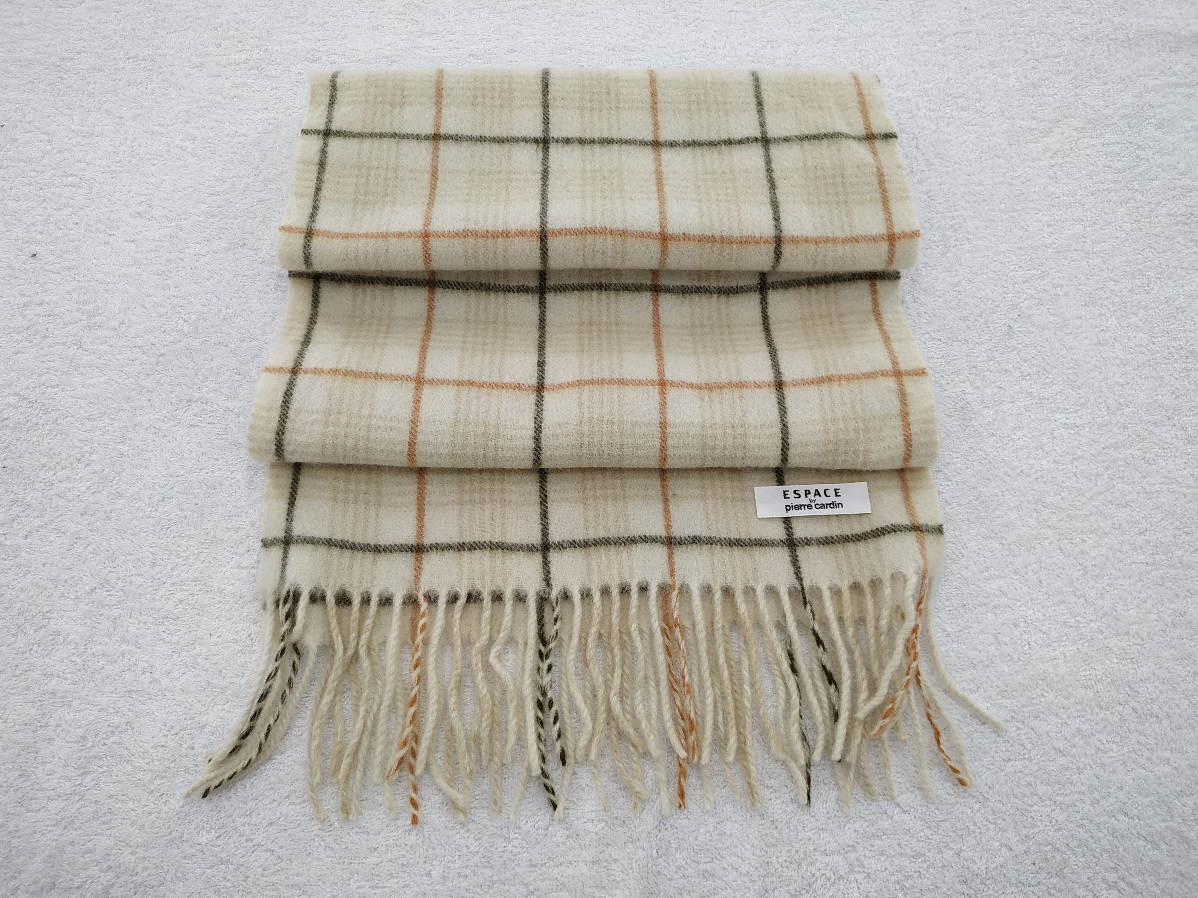 Pierre Cardin Vintage Pierre Cardin Wool Scarf/Muffler/Neckwear MF049 Size ONE SIZE - 2 Thumbnail