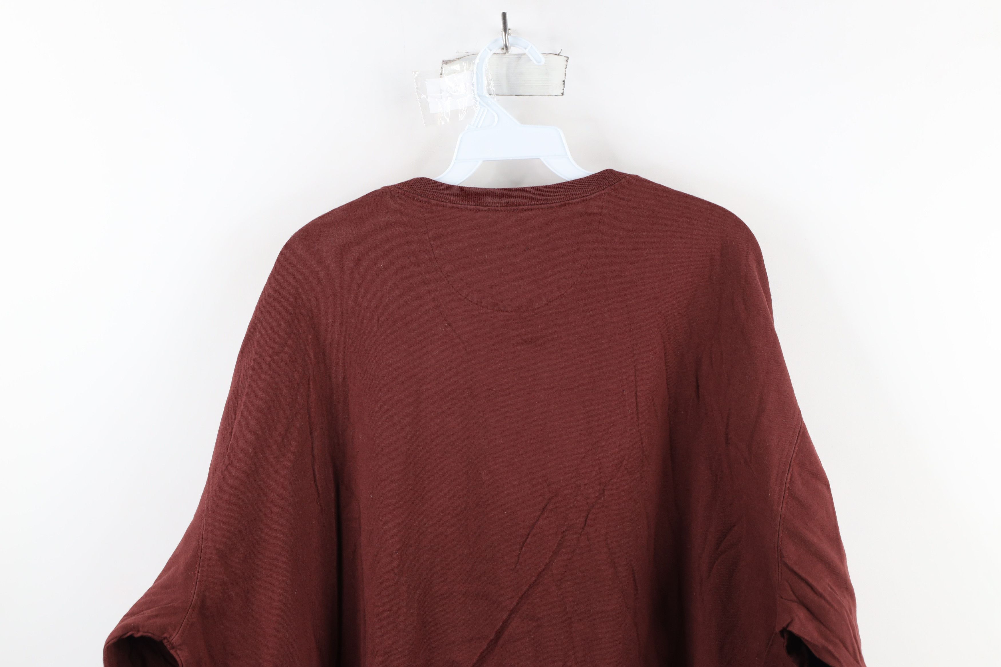 Duluth Trading Company × Vintage Duluth Trading Longtail Beaver Long Sleeve T-Shirt Burgundy Size US XL / EU 56 / 4 - 8 Thumbnail