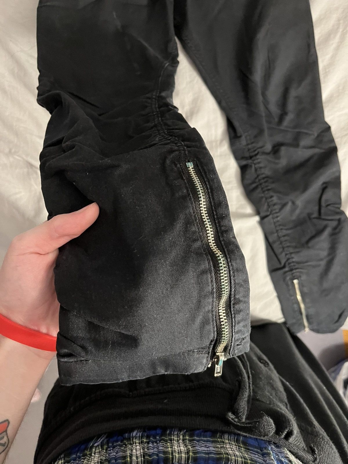 Other Black zipper joggers Size US 28 / EU 44 - 2 Thumbnail