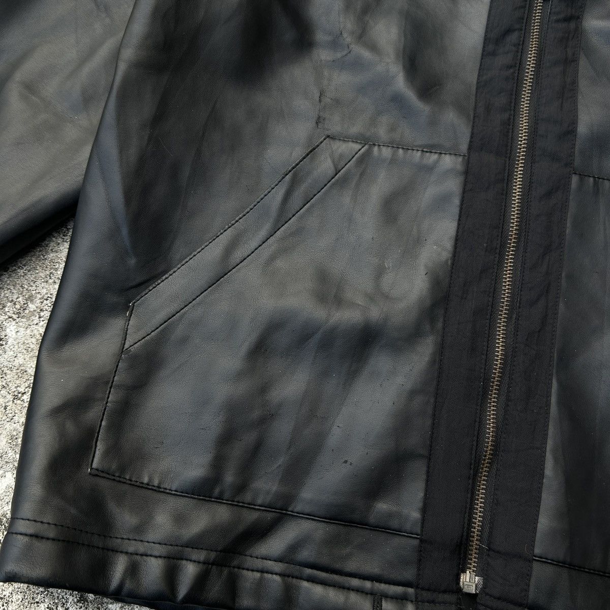 Genuine Leather vintage Soggetto Leather Jacket Hoodie Nice details Size US S / EU 44-46 / 1 - 8 Thumbnail