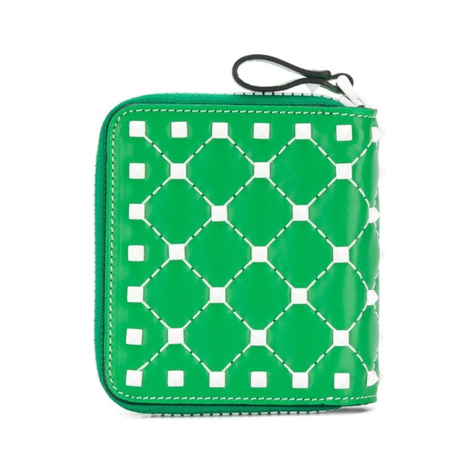 Valentino Valentino Spike Leather Small Zip French Compact Wallet Size ONE SIZE - 3 Thumbnail