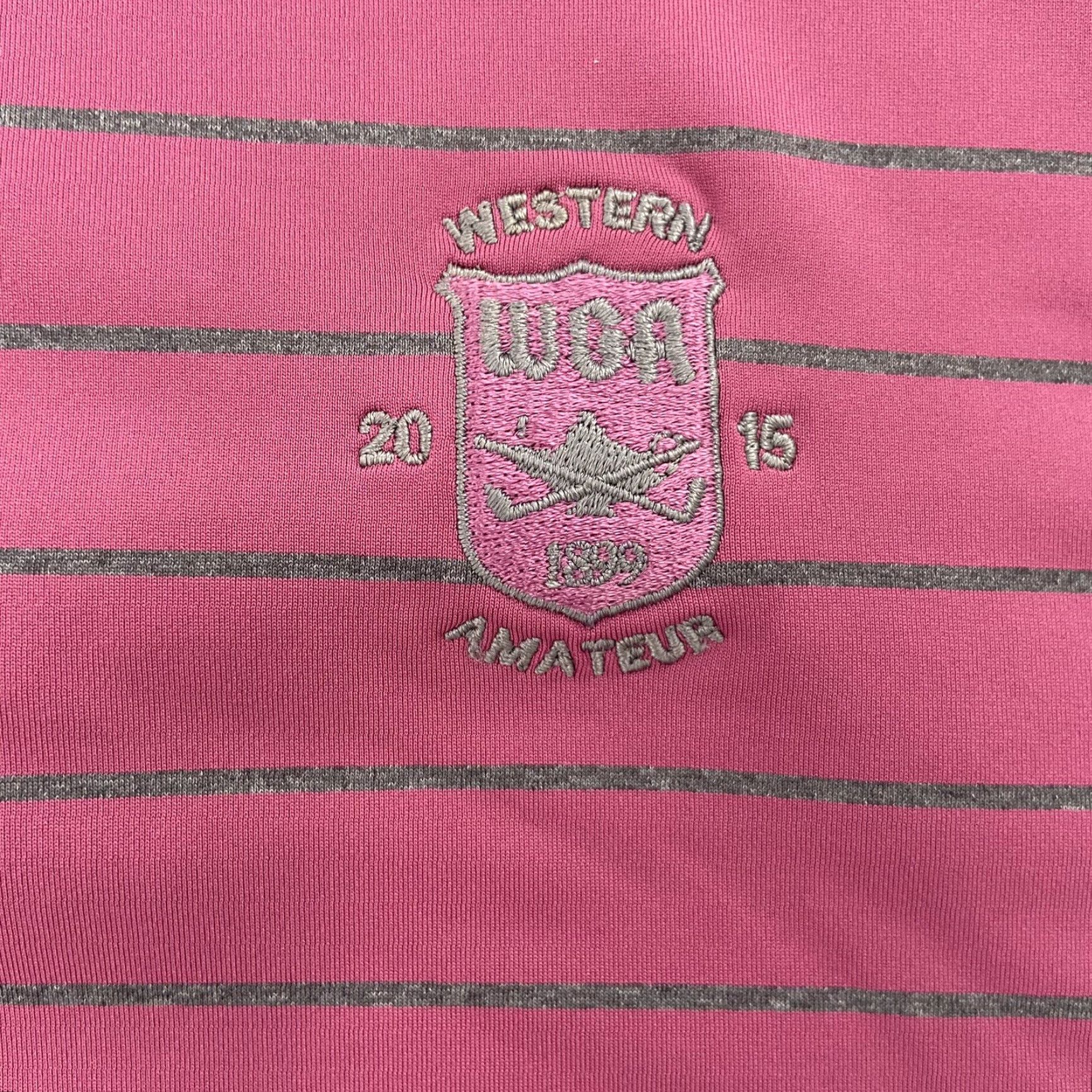 Peter Millar Peter Millar Shirt Adult Large Pink Polo Stripe Summer Comfort Western Amateur L Size US L / EU 52-54 / 3 - 4 Thumbnail