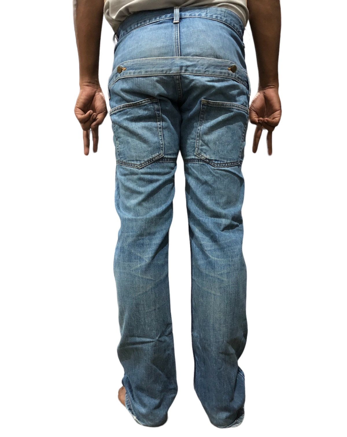 Final Home ISSEY MIYAKE FINAL HOME DENIM JEANS MULTI POCKET Size US 33 - 19 Thumbnail