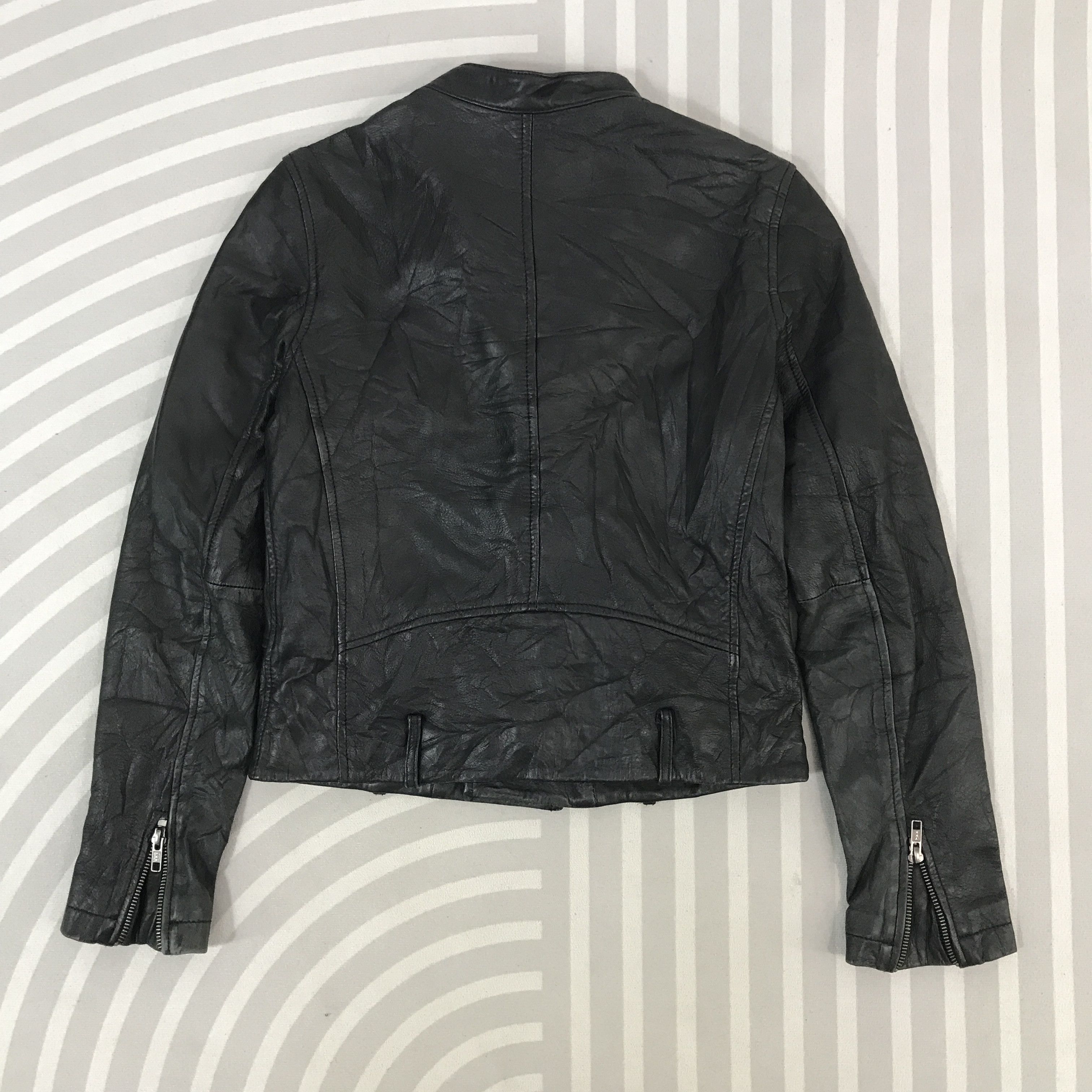 14th Addiction × Japanese Brand × Leather Vintage Coen Double collar bono leather Jacket Size US XS / EU 42 / 0 - 3 Thumbnail