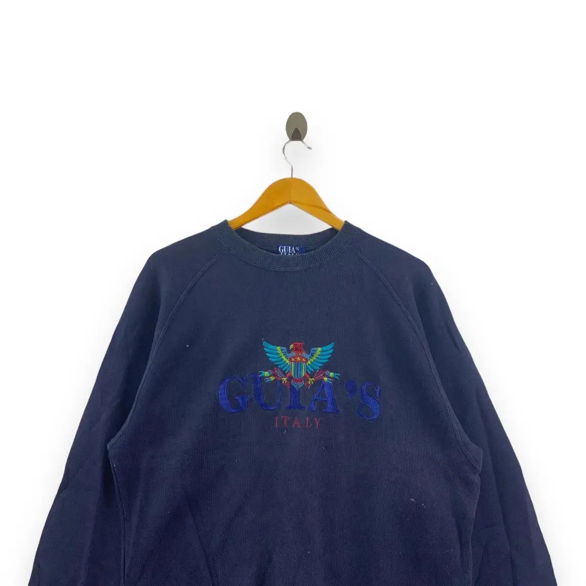 Vintage Vintage GUIA’S ITALY BIRD PARADISE Crest Sweatshirt Size L / US 10 / IT 46 - 6 Thumbnail