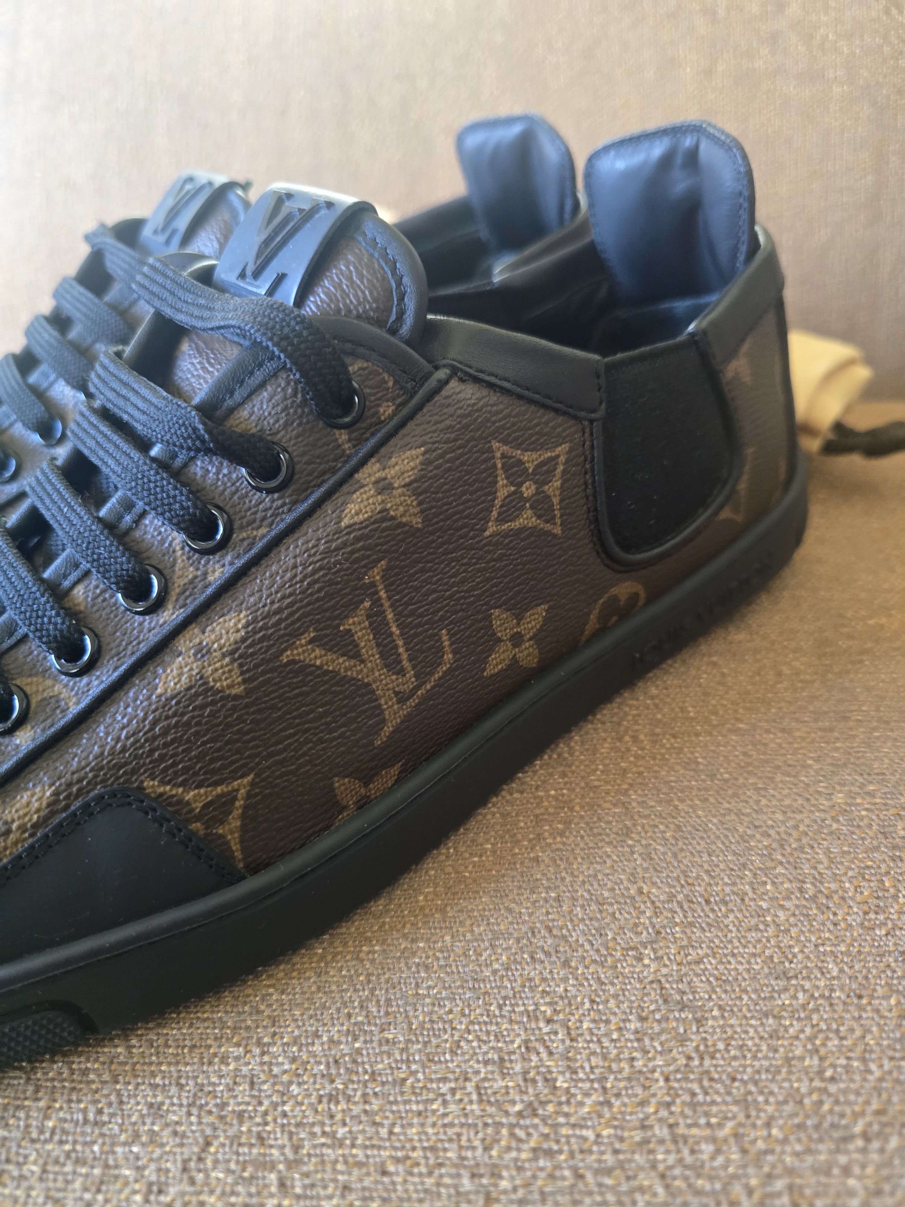 Louis Vuitton Louis Vuitton Brown/Black Monogram Sneakers Size 7.5/US 8.5 Size US 8.5 / EU 41-42 - 8 Thumbnail