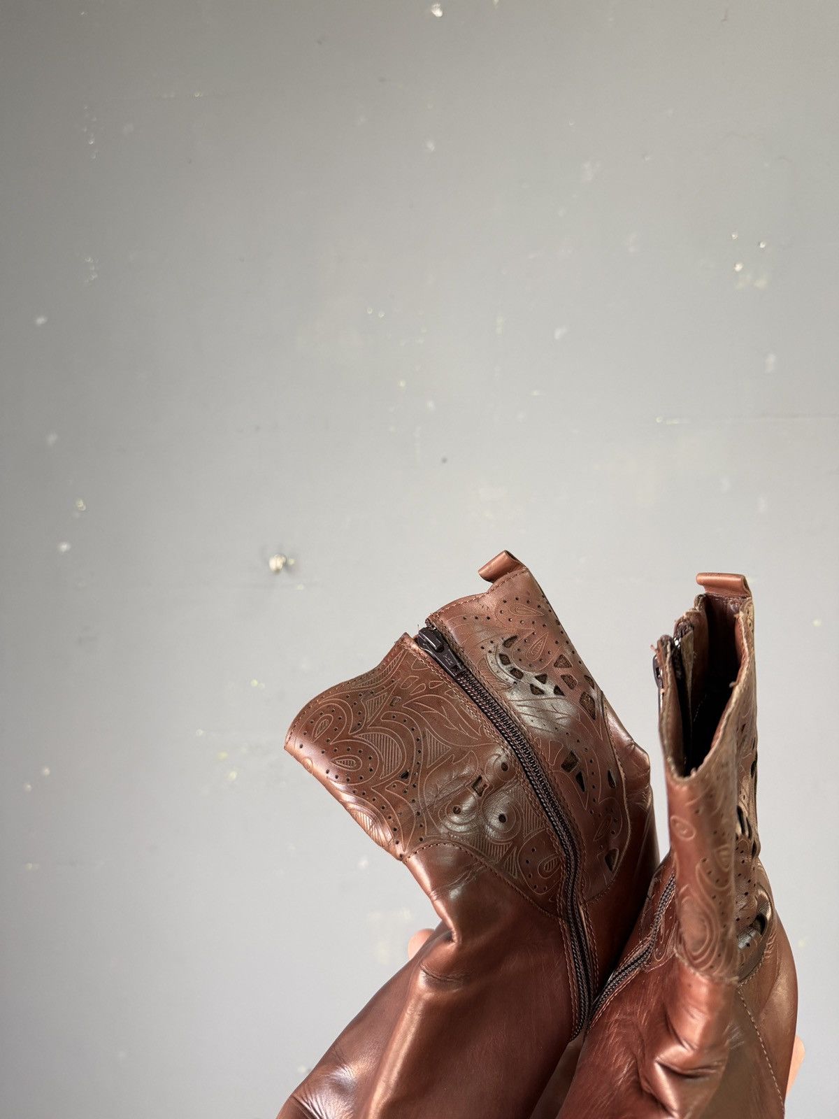 Dirk Bikkembergs Vintage Leather Boots Avantgarde Rick Owens Style AS 98 Rare Size US 5.5 / EU 38 - 3 Thumbnail