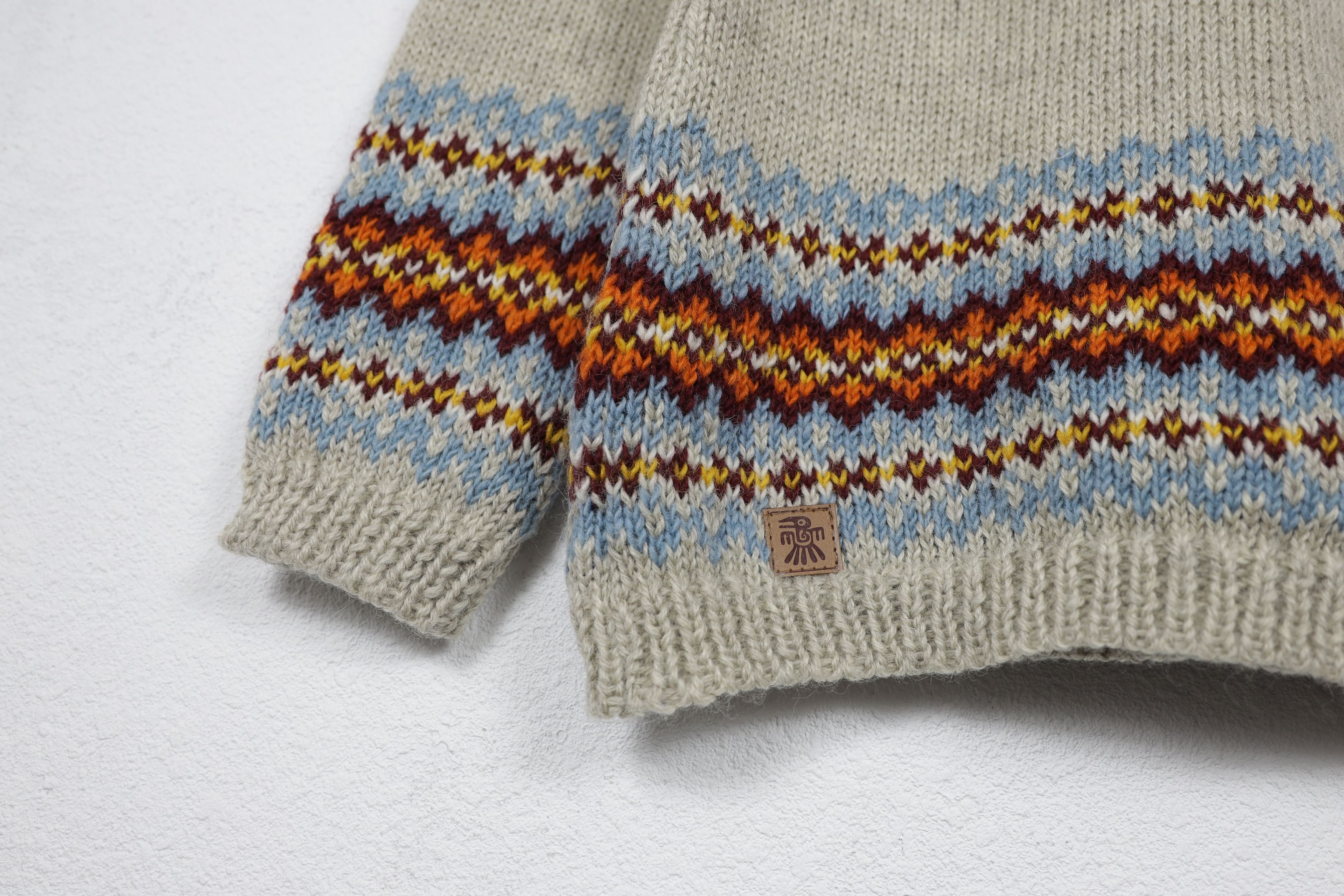 Other Pachamama Handknit Ornament Wool Sweater Avant Garde Size S / US 4 / IT 40 - 4 Thumbnail