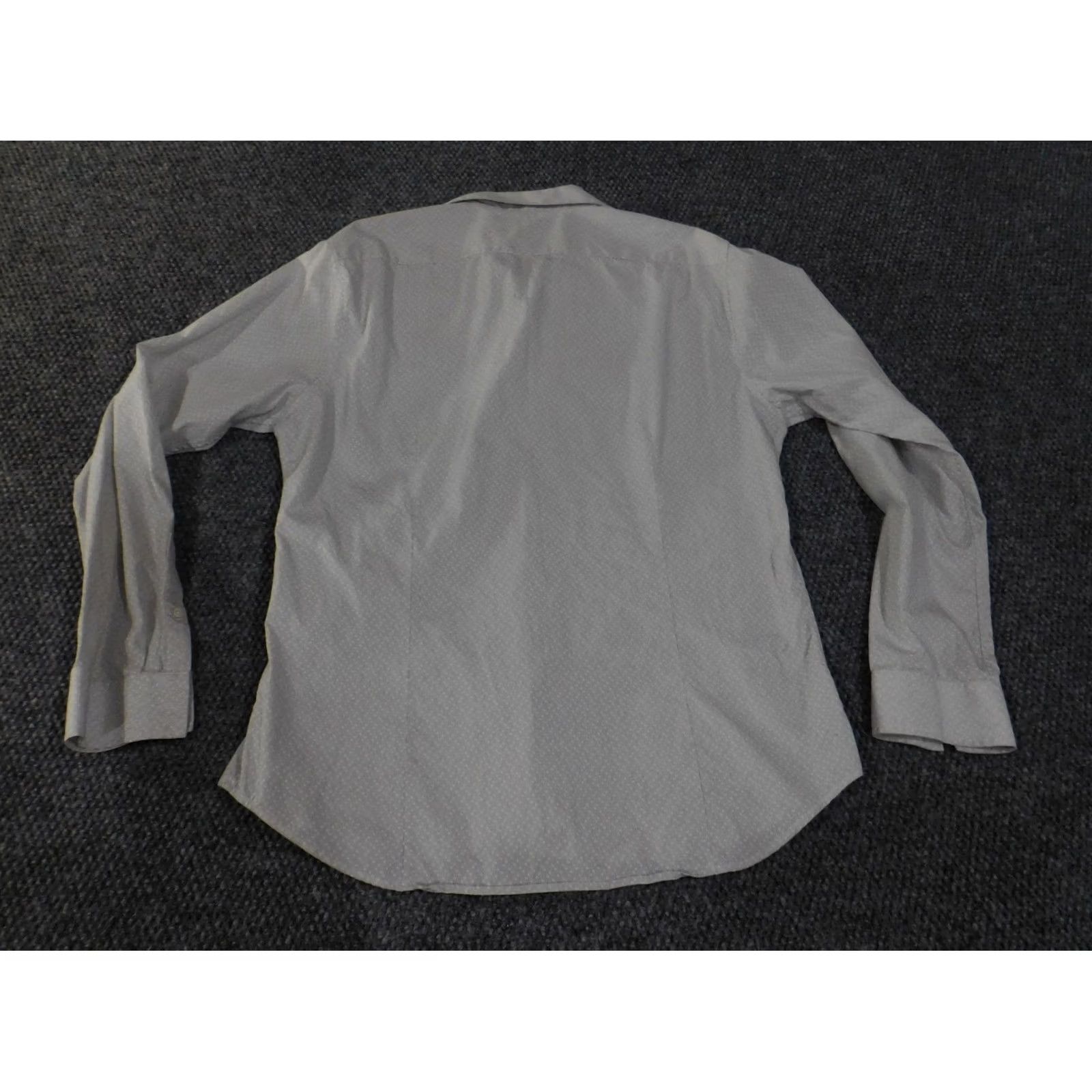 Theory Theory Button-Up Shirt Mens XL White Cotton Knit Casual Regular Long Sleeve) Size US XL / EU 56 / 4 - 6 Thumbnail