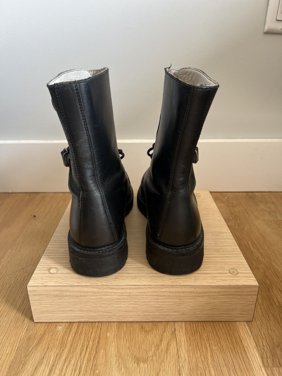 Other Black leather combat high top boots Size US 10 / EU 43 - 5 Thumbnail
