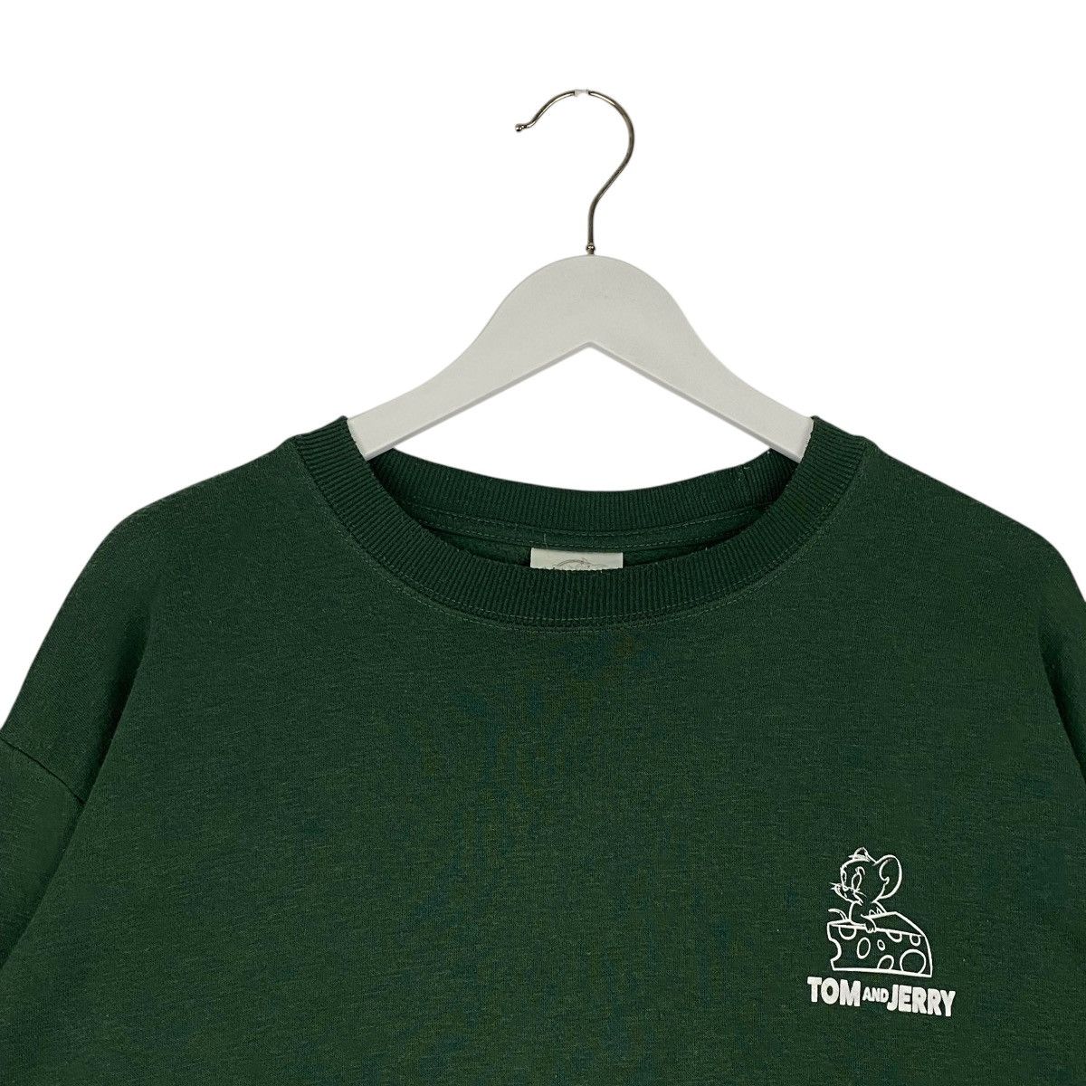 Designer × Vintage Vintage Tom&Jerry Printed Crewneck Sweatshirt Green Size L / US 10 / IT 46 - 3 Thumbnail