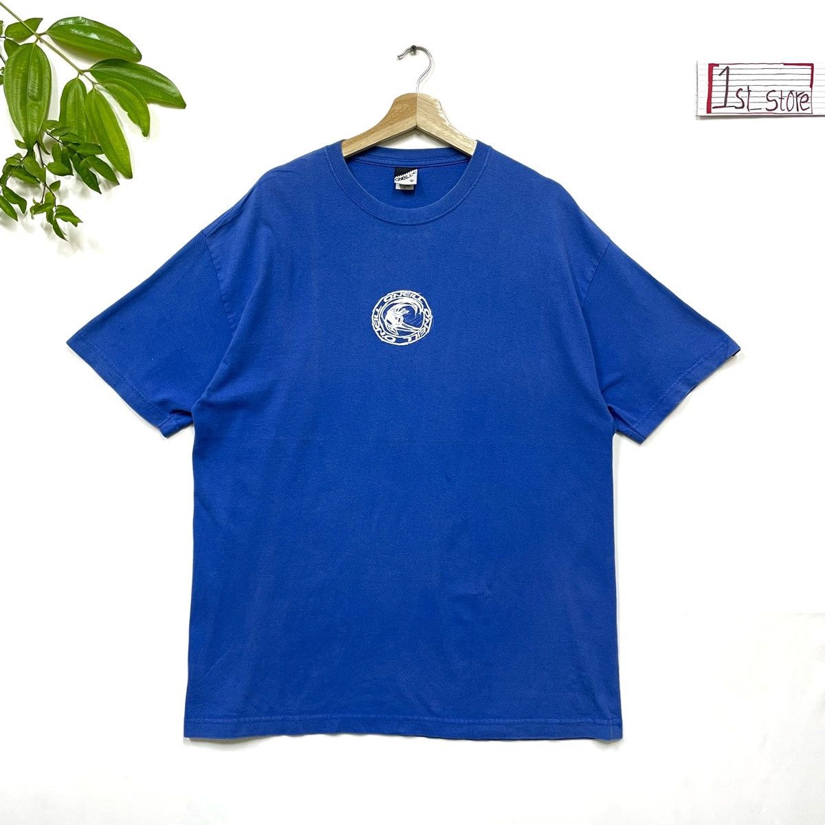 image of Oneill x Vintage 2000S Y2K Surf Tshirt O'neill Back Hit XL in Blue, Men's