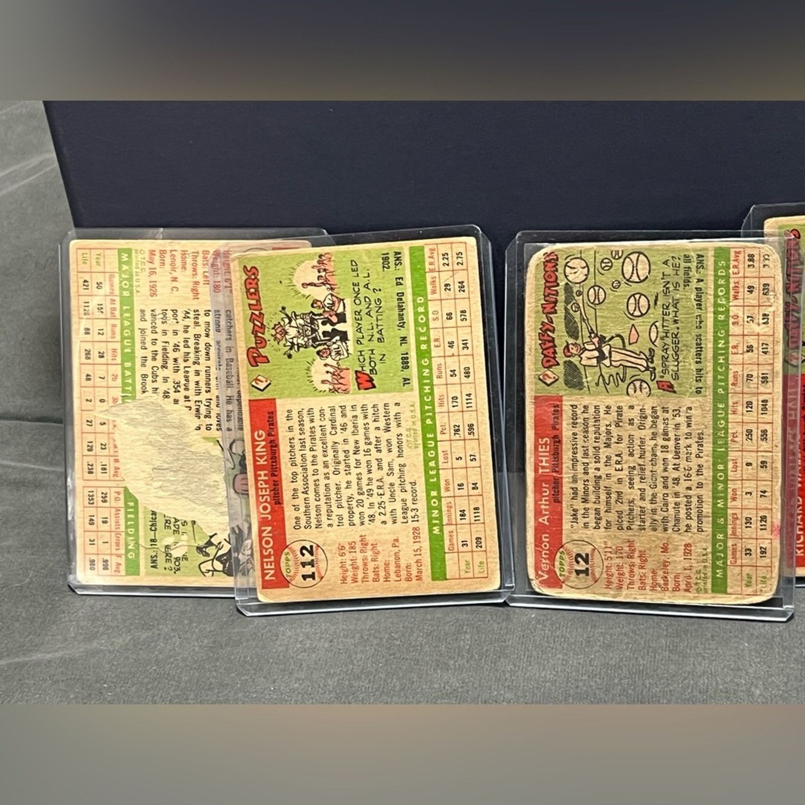 Other 1955 Topps Baseball Card Lot 5 COUNT Size ONE SIZE - 6 Thumbnail
