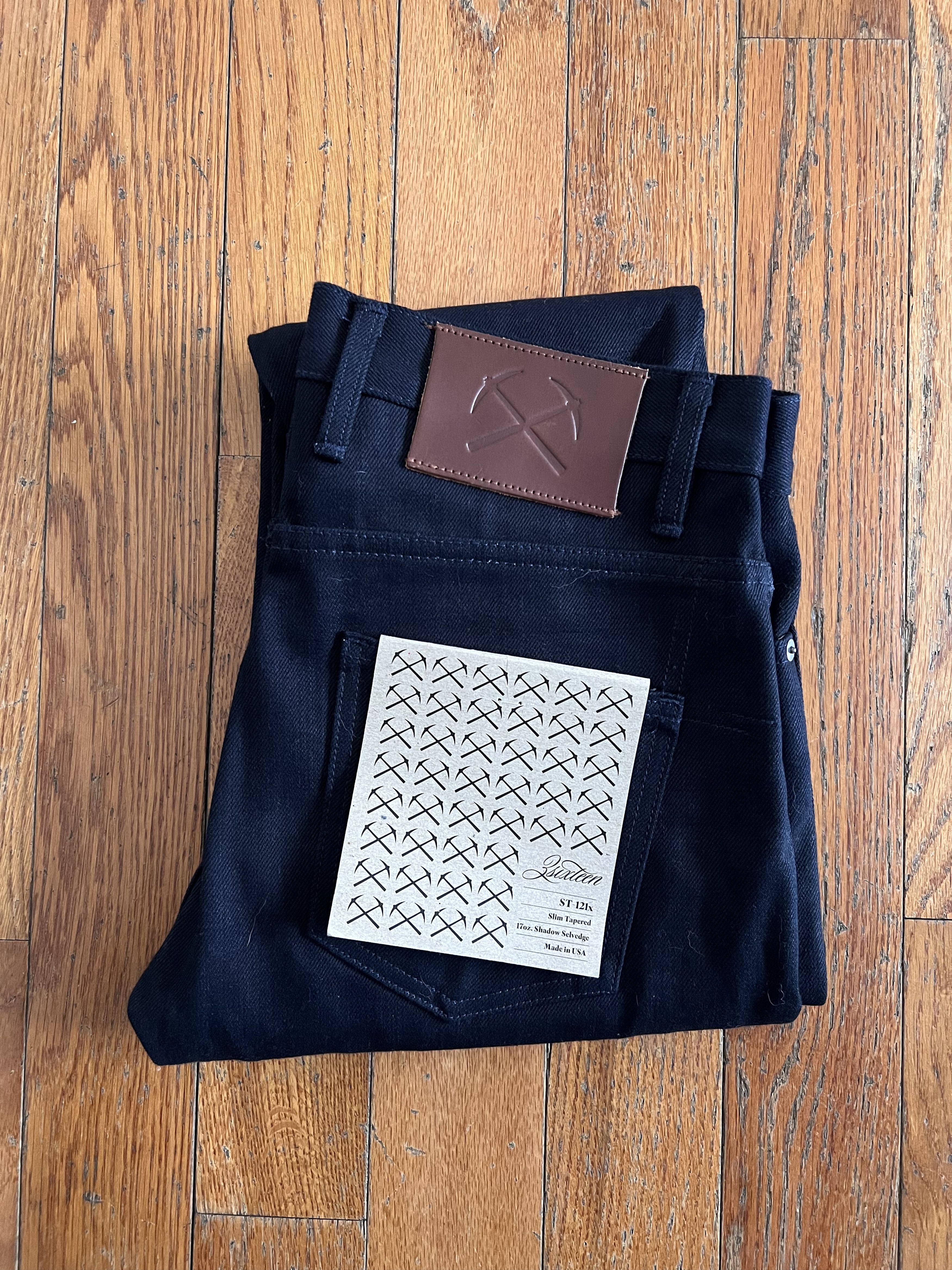 3sixteen NEW 3sixteen men’s ST-121x shadow selvedge raw denim 17oz Size US 32 / EU 48 - 1 Thumbnail