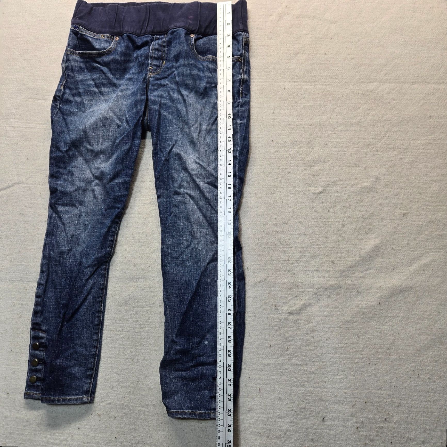 Gap Gap Jeans Denim Skinny Women Size 10 26in Inseam Blue Dark Wash Stretch 5-Pocket Size 32" / US 10 / IT 46 - 7 Thumbnail
