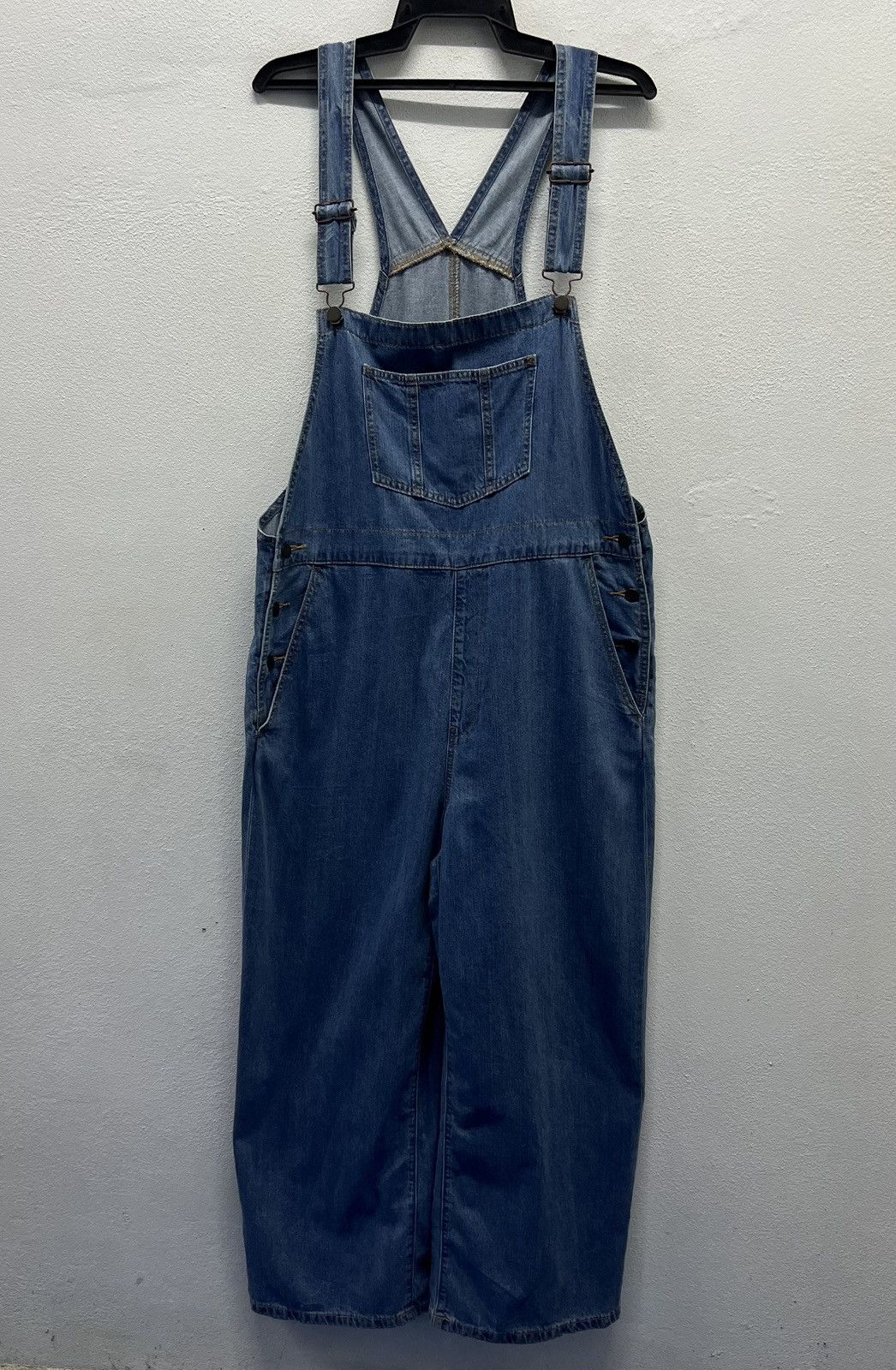 GU × Vintage GU Women's Denim Overalls - Size 3XL Size US 38 / EU 54 - 1 Thumbnail