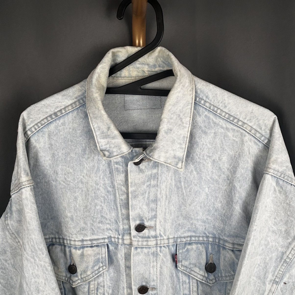 Levi's Vintage Y2K Levi’s Blue Wash Made In USA Denim Jacket Size US L / EU 52-54 / 3 - 2 Thumbnail