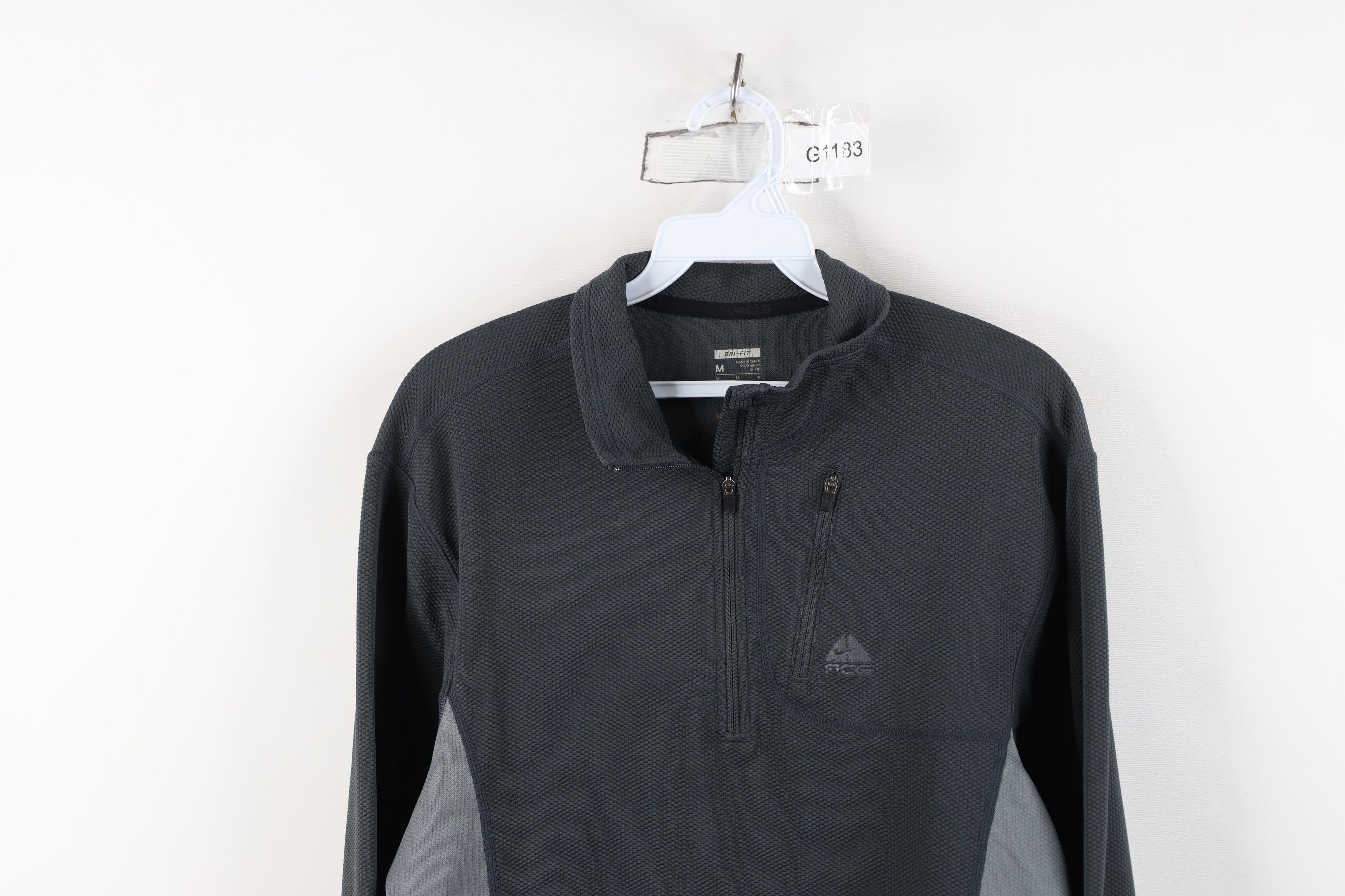 Nike Vintage Y2K Nike ACG Swoosh Thermal Knit Half Zip Jacket Size US M / EU 48-50 / 2 - 2 Thumbnail