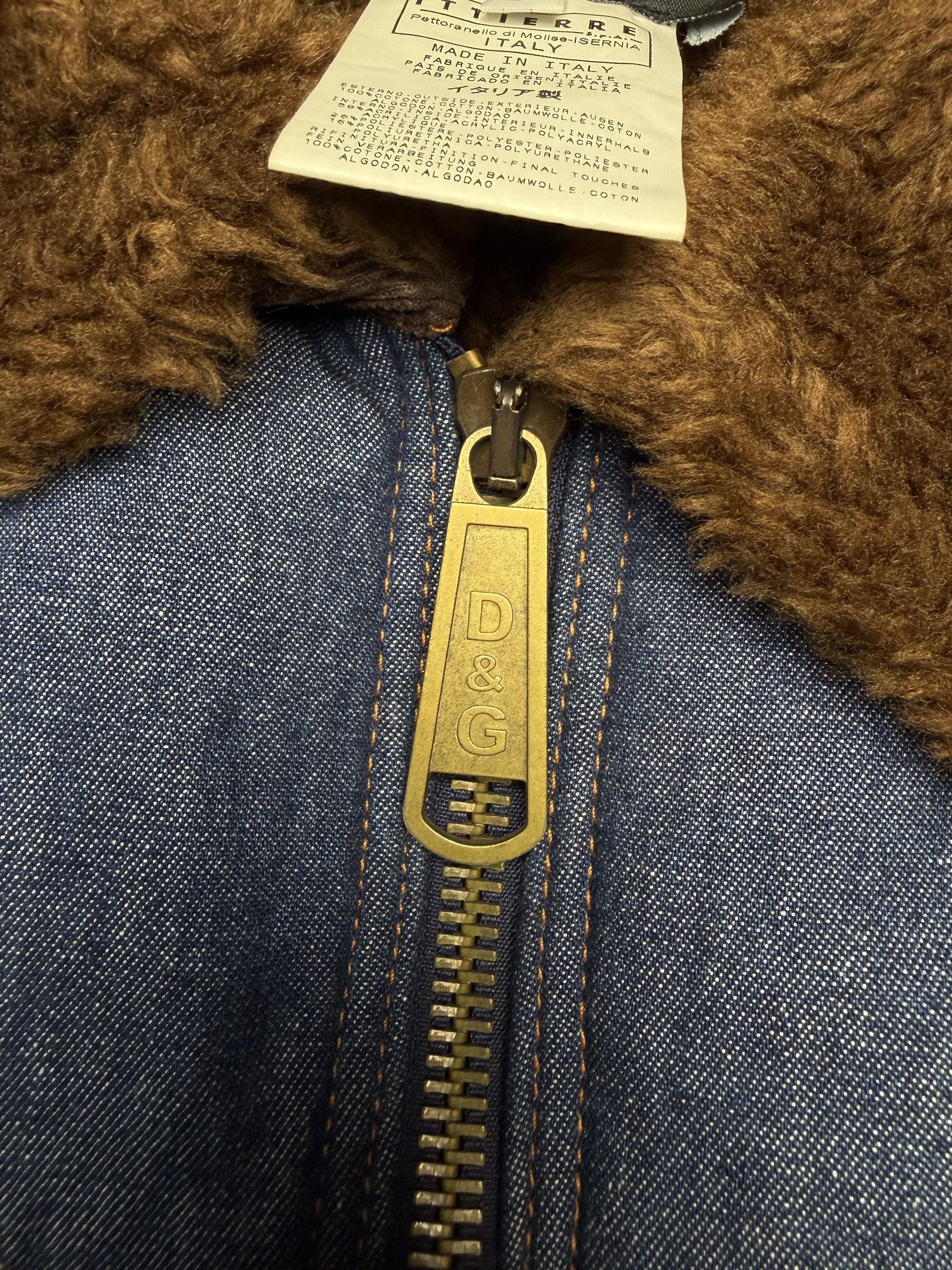 Dolce & Gabbana vintage D&G faux fur lined denim trucket jacket Size US M / EU 48-50 / 2 - 13 Thumbnail