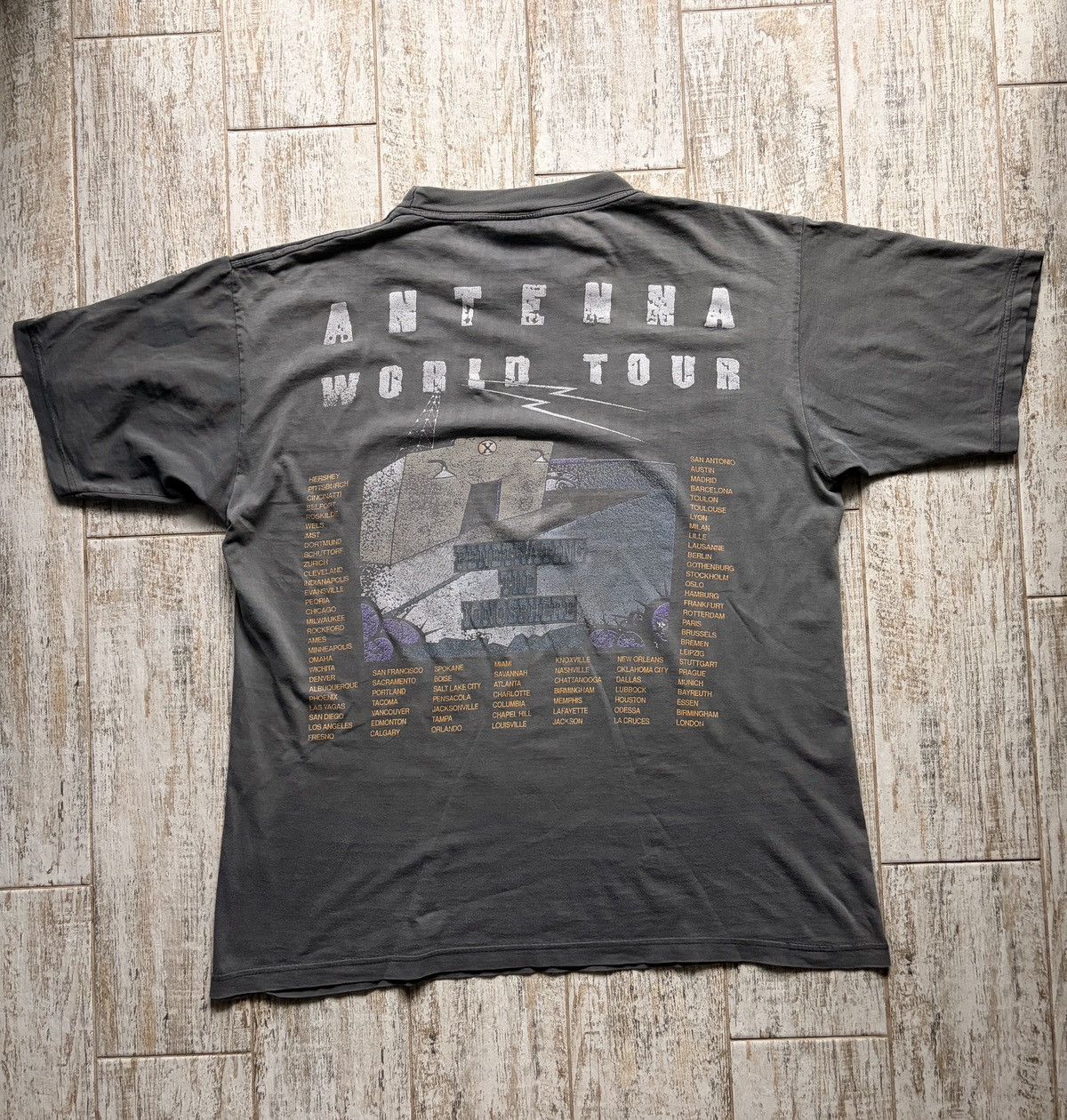Other 1994 ZZ Top Antenna World Tour T-Shirt Faded Band Tee 90s Size US XL / EU 56 / 4 - 4 Thumbnail
