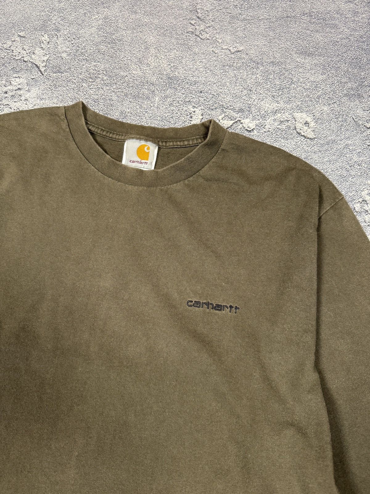 Carhartt × Vintage Vintage Y2k Carhartt Longsleeve Logo T-shirt Size US XL / EU 56 / 4 - 3 Thumbnail