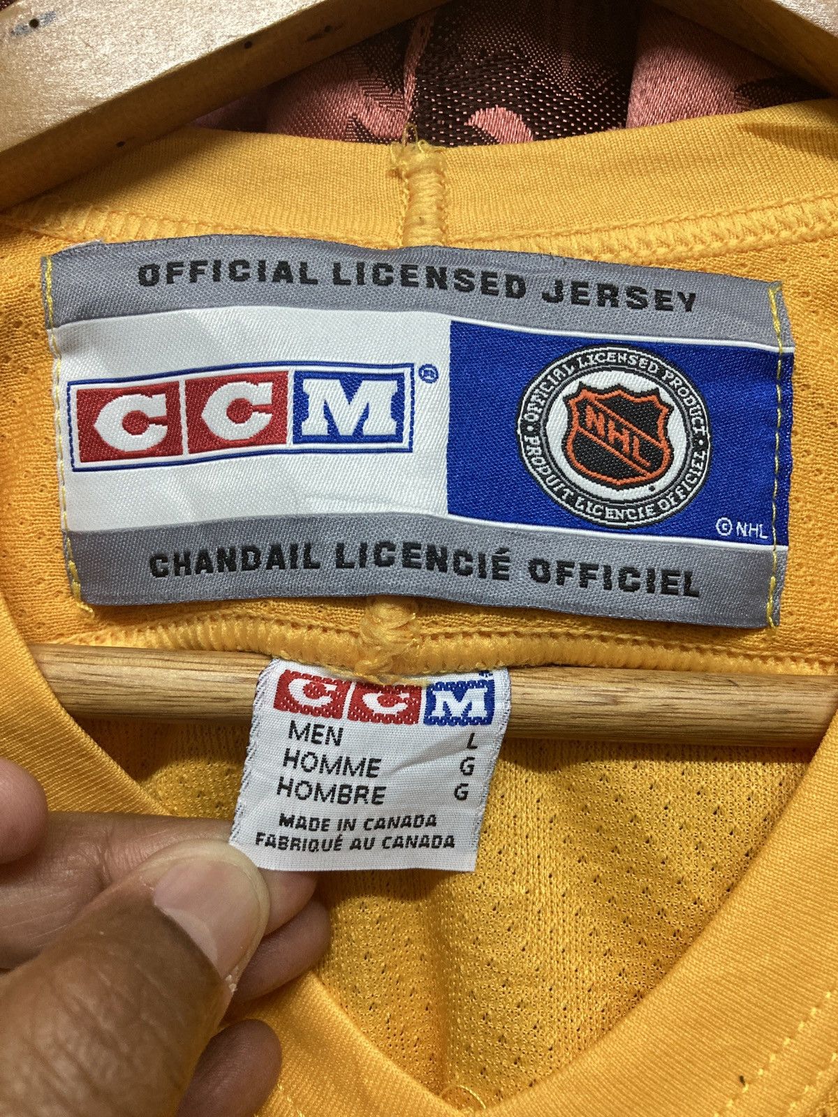 Vintage CCM TORONTO MAPLE LEAFS NHL JERSEY Size US L / EU 52-54 / 3 - 6 Thumbnail