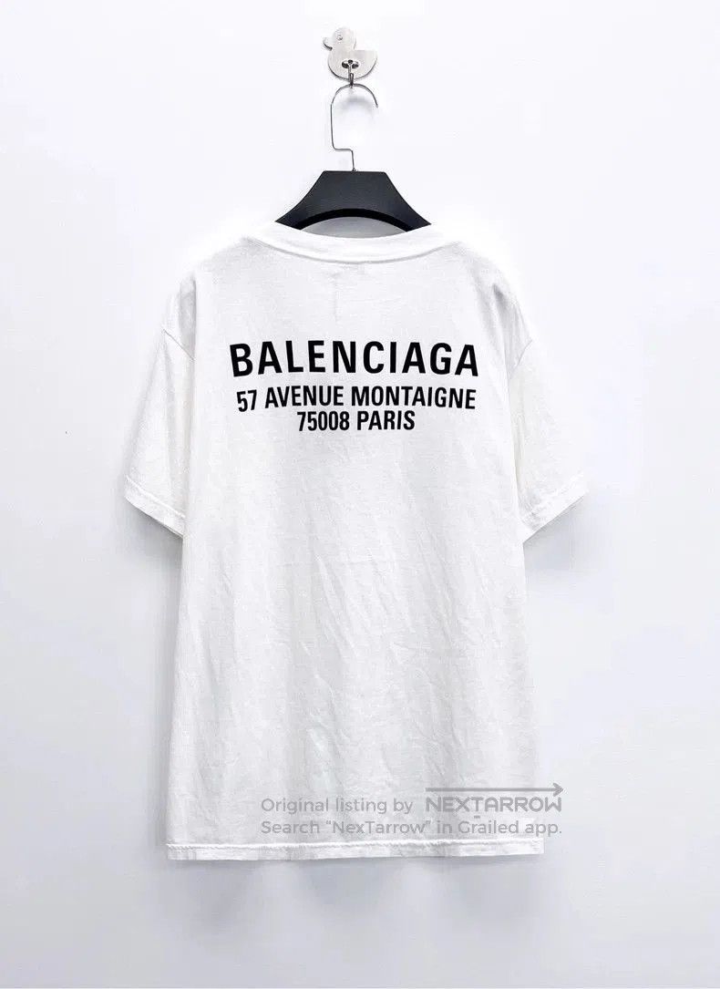 Balenciaga Balenciaga New Logo White Short Sleeve. Size US L / EU 52-54 / 3 - 2 Thumbnail
