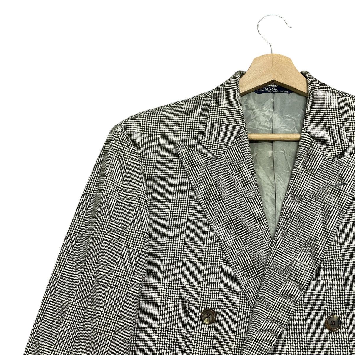 Polo Ralph Lauren Vintage 90s Polo Ralph Lauren Plaid Double Breast Blazer Size 38R - 5 Thumbnail