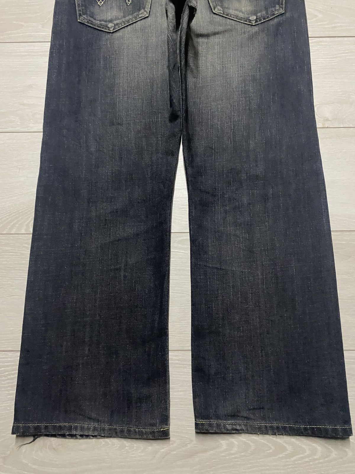 Edwin Vintate Edwin 504R Mud Wash Distressed Baggy Jeans Size US 36 / EU 52 - 6 Thumbnail