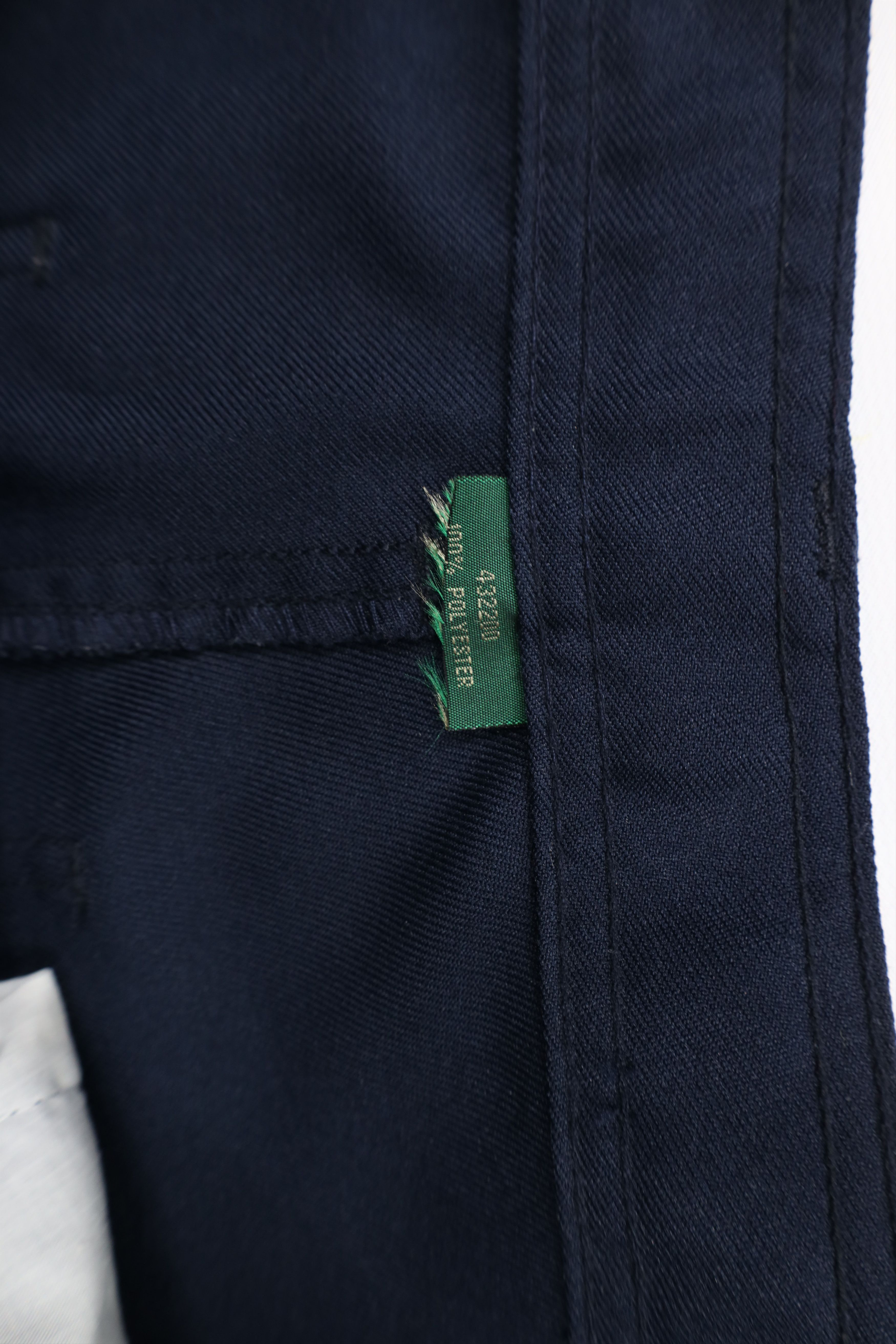 Vintage Vintage 90s Streetwear Flared Wide Leg Chino Pants Navy Blue Size US 30 / EU 46 - 8 Thumbnail