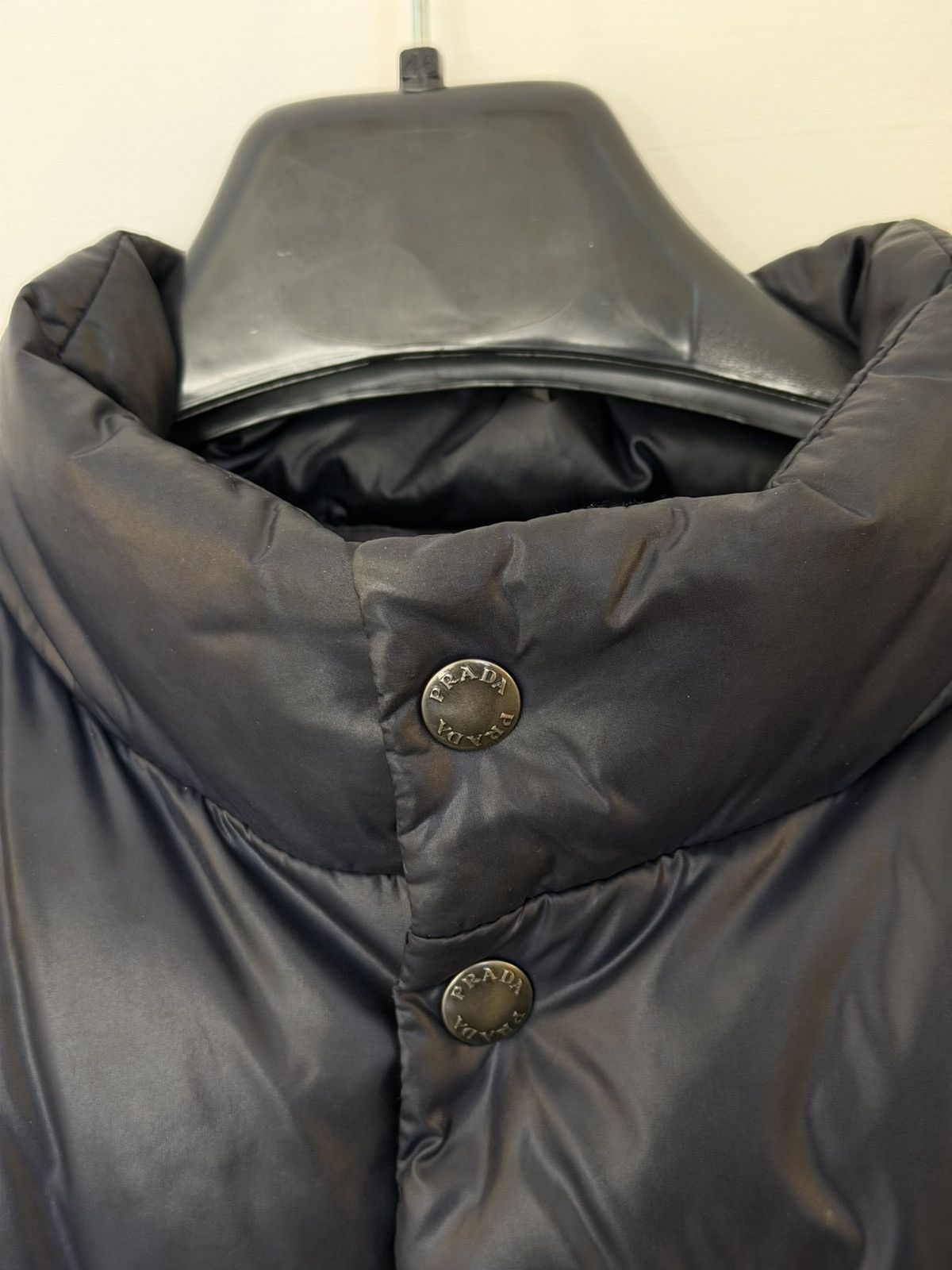 Prada Vintage 00s Prada Puffer Jacket Dark Blue y2k Size M Size US M / EU 48-50 / 2 - 9 Thumbnail