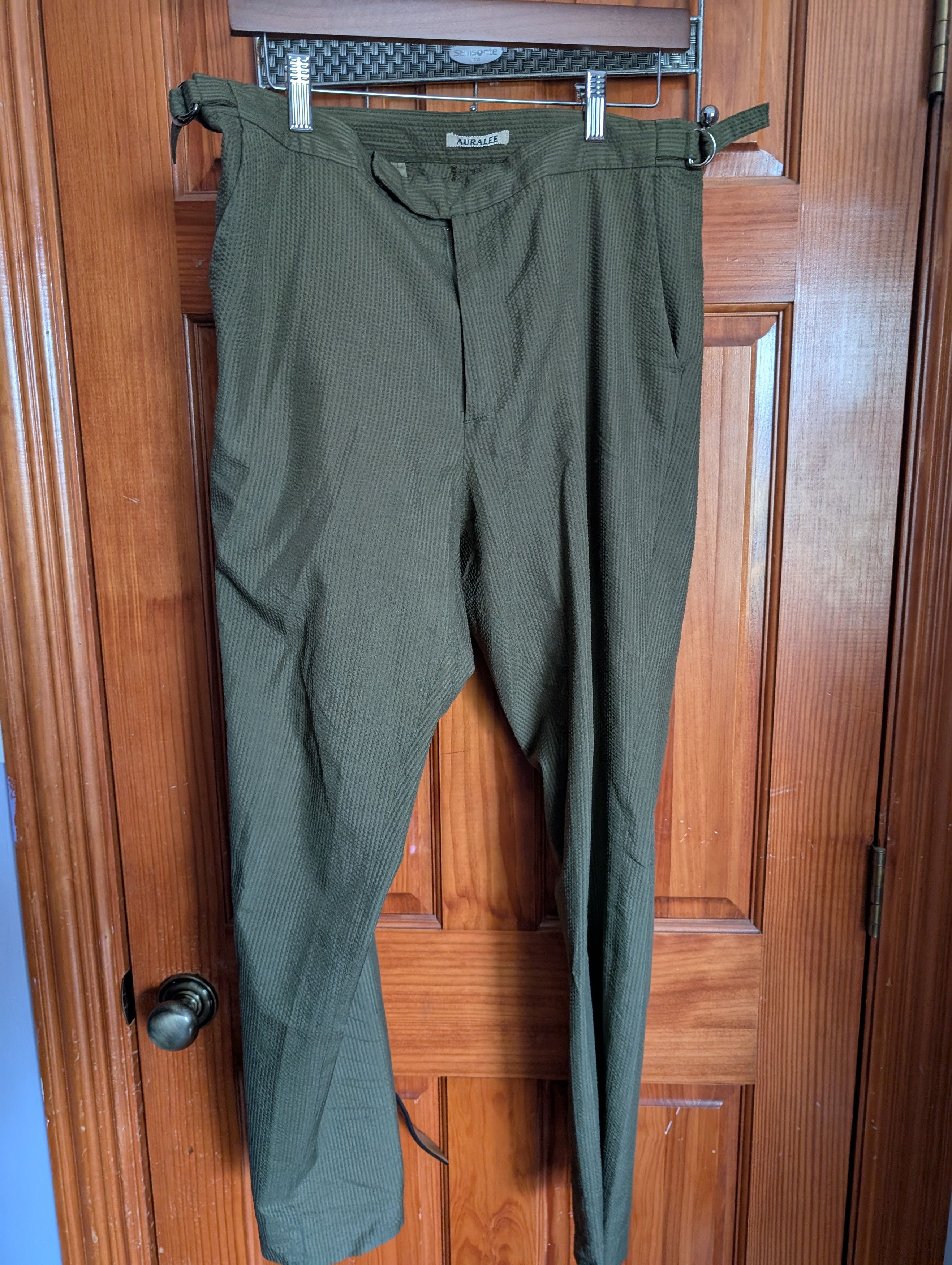 Auralee Silk seersucker trousers | Grailed 