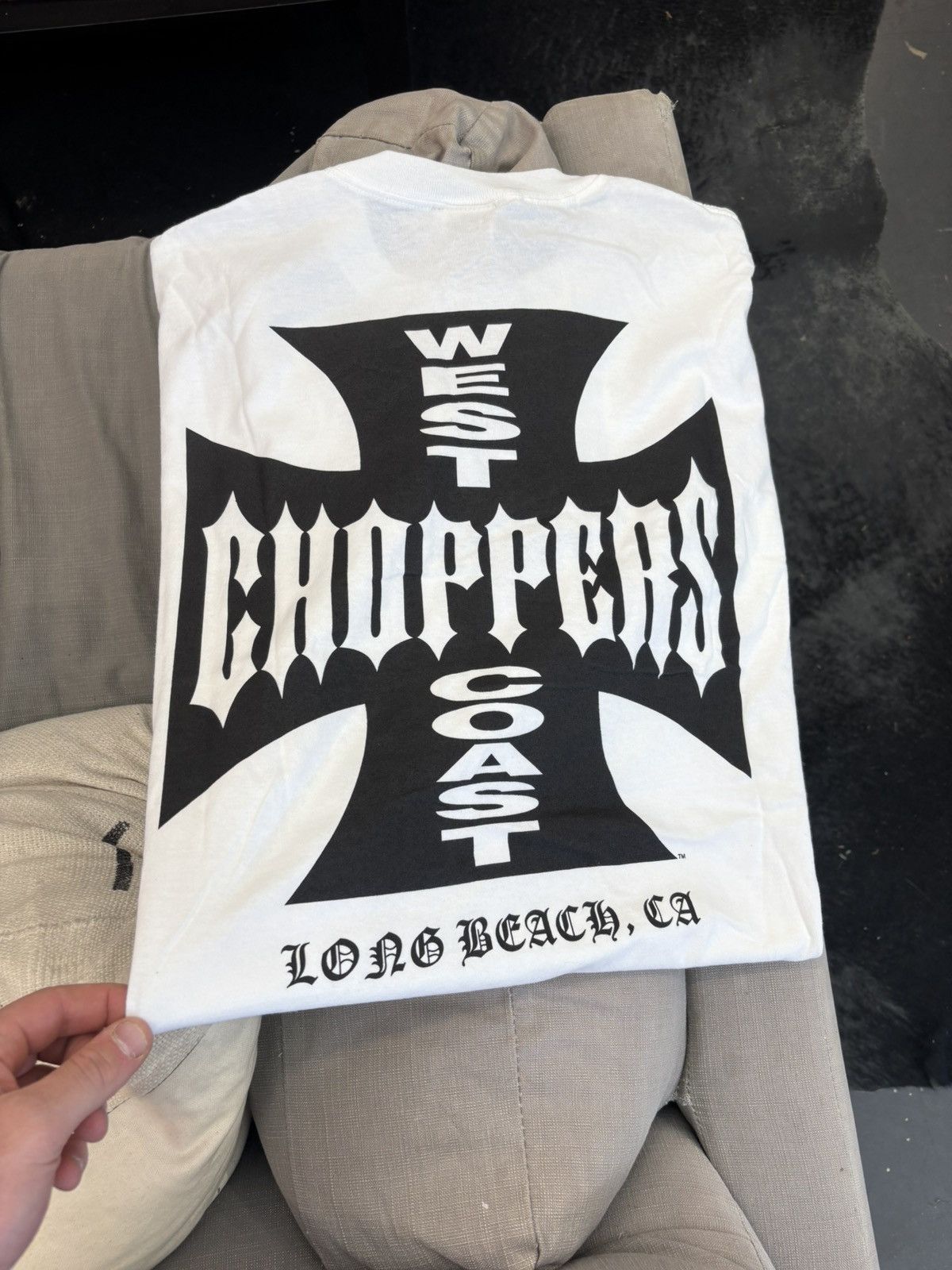 West Coast Choppers West coast choppers deadstock white black tee Size US XL / EU 56 / 4 - 3 Thumbnail