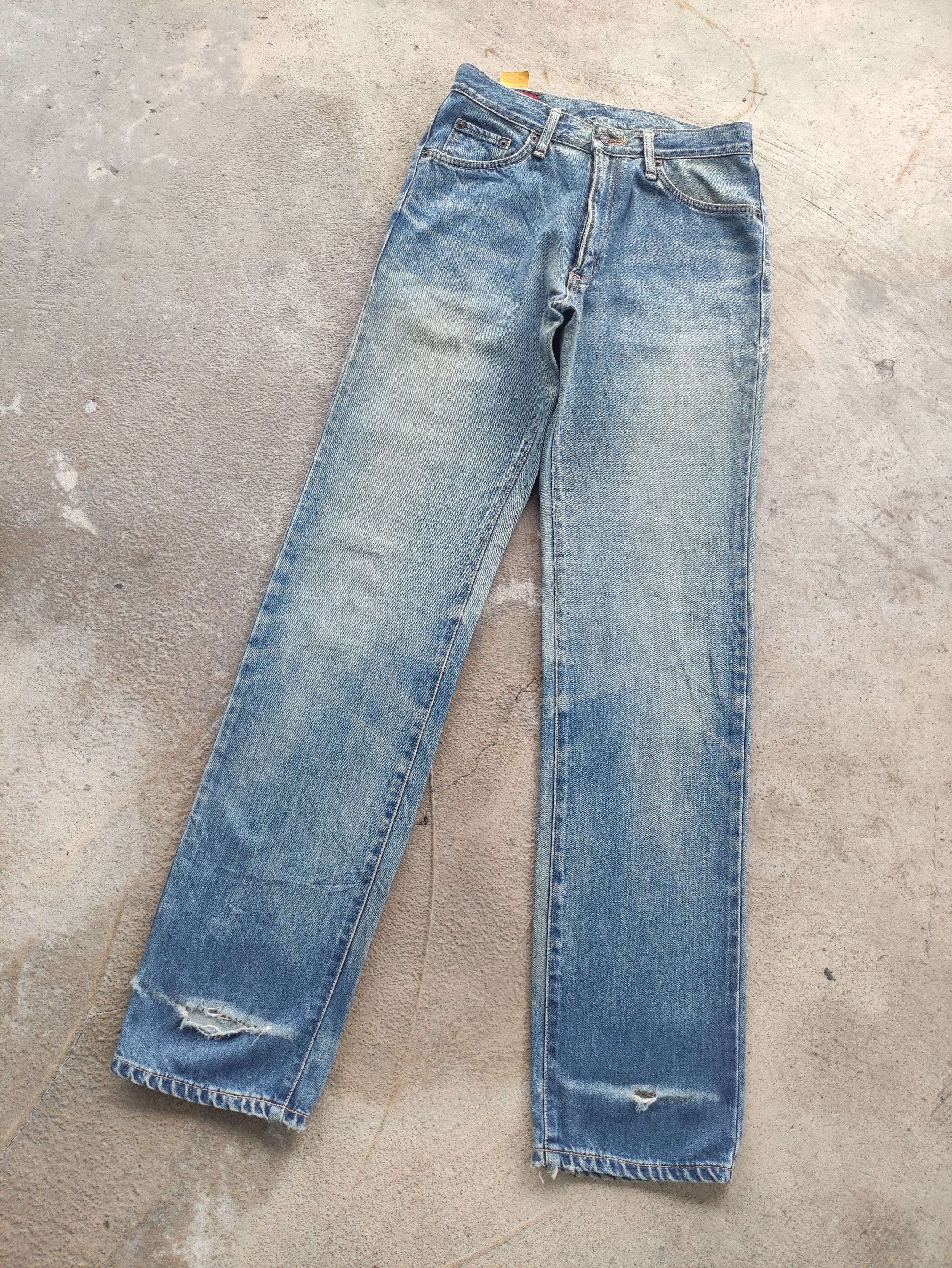 Edwin Vintage Edwin Japan Jean Distressed Faded Denim Size US 29 - 2 Thumbnail