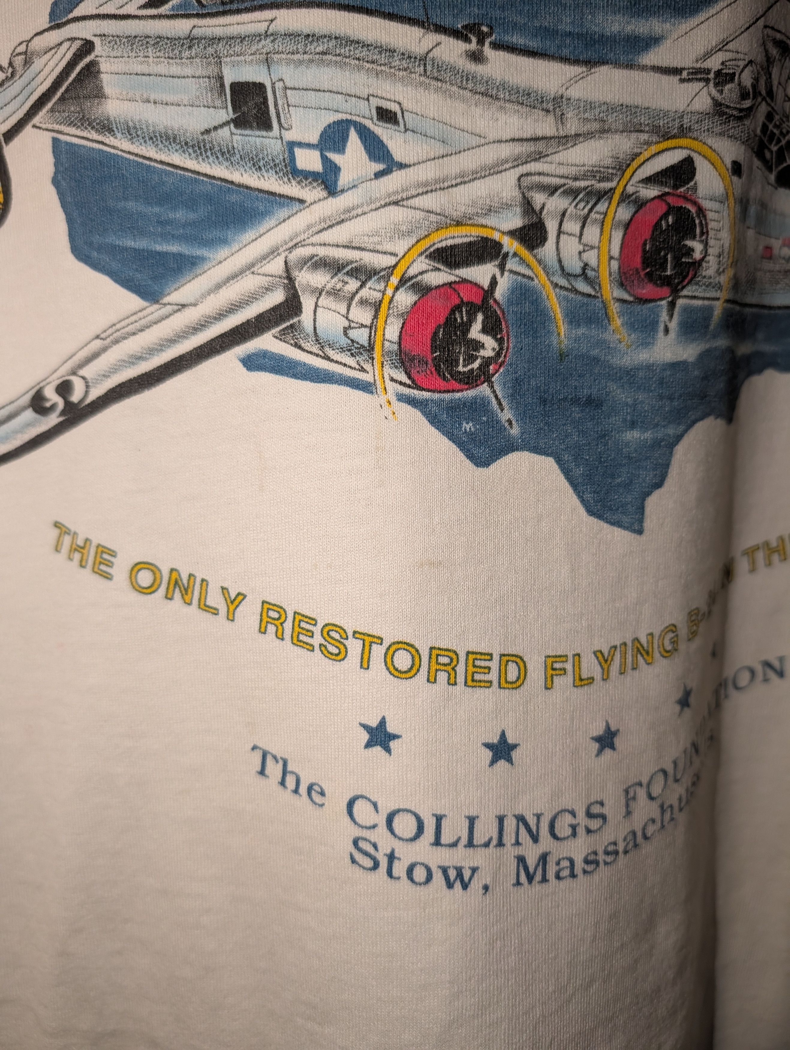 Arts & Science Vintage 90s All American B-24 Flying Bomber Plane T-Shirt Size US L / EU 52-54 / 3 - 8 Thumbnail