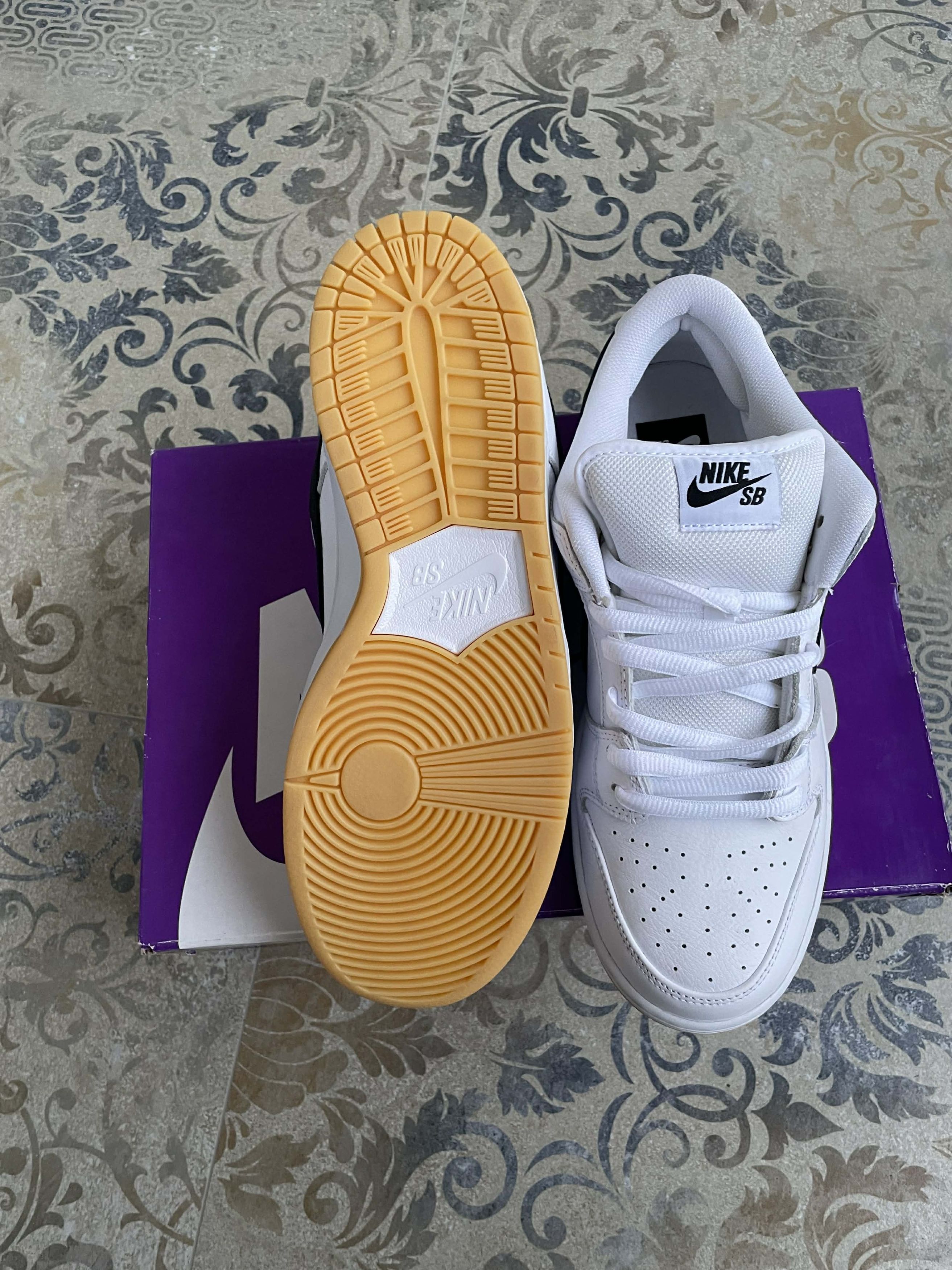 Nike Nike Sb Dunk Low ISO White Leather US 9.5 EU 43 Size US 10 / EU 43 - 7 Thumbnail
