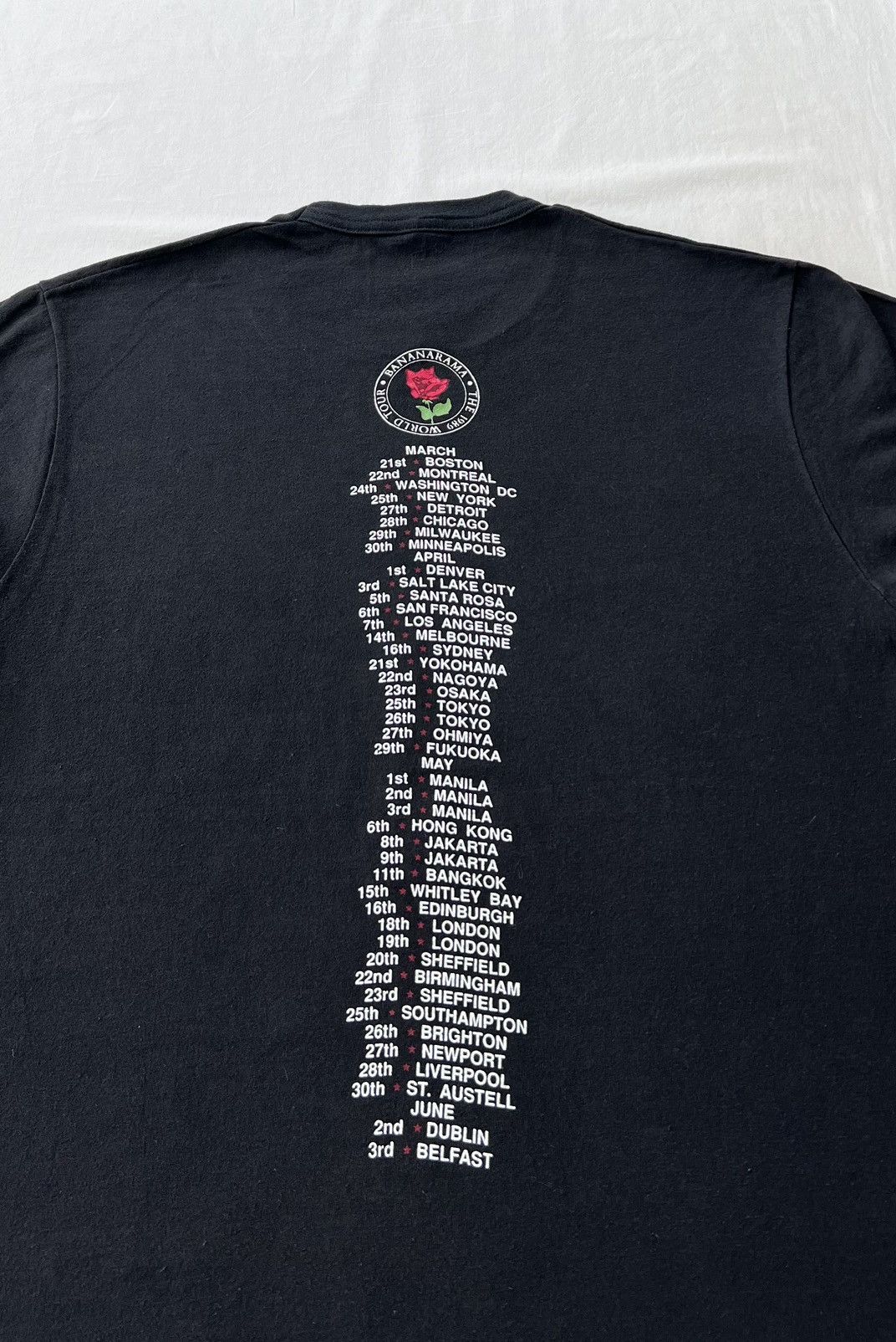 Band Tees Vintage 1989 Bananarama World Tour Pop Band Black T-shirt Size US L / EU 52-54 / 3 - 11 Thumbnail