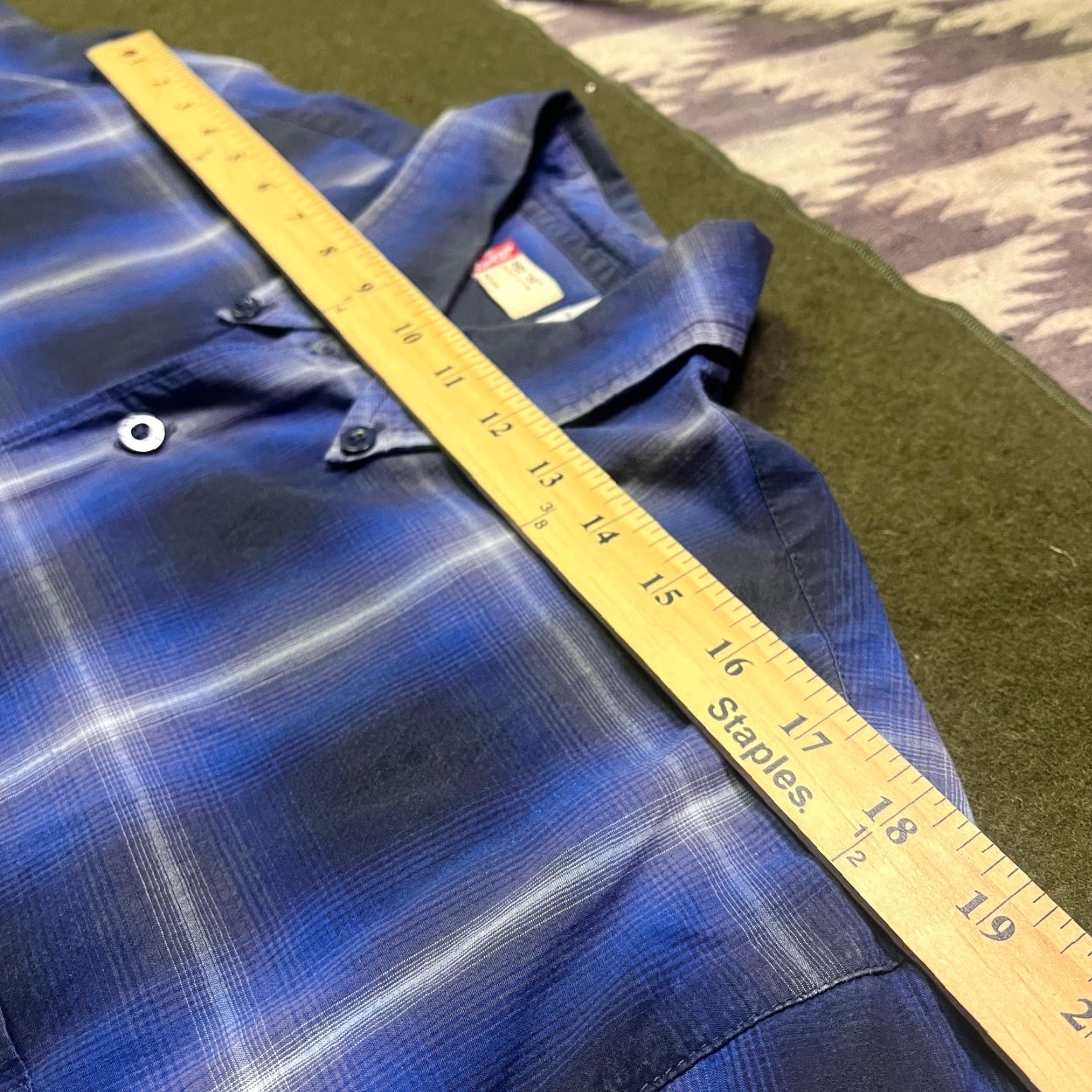 Levi's Levi's Shirt Mens Medium Blue Plaid Button-Up Cotton Casual Classic Size US M / EU 48-50 / 2 - 3 Thumbnail