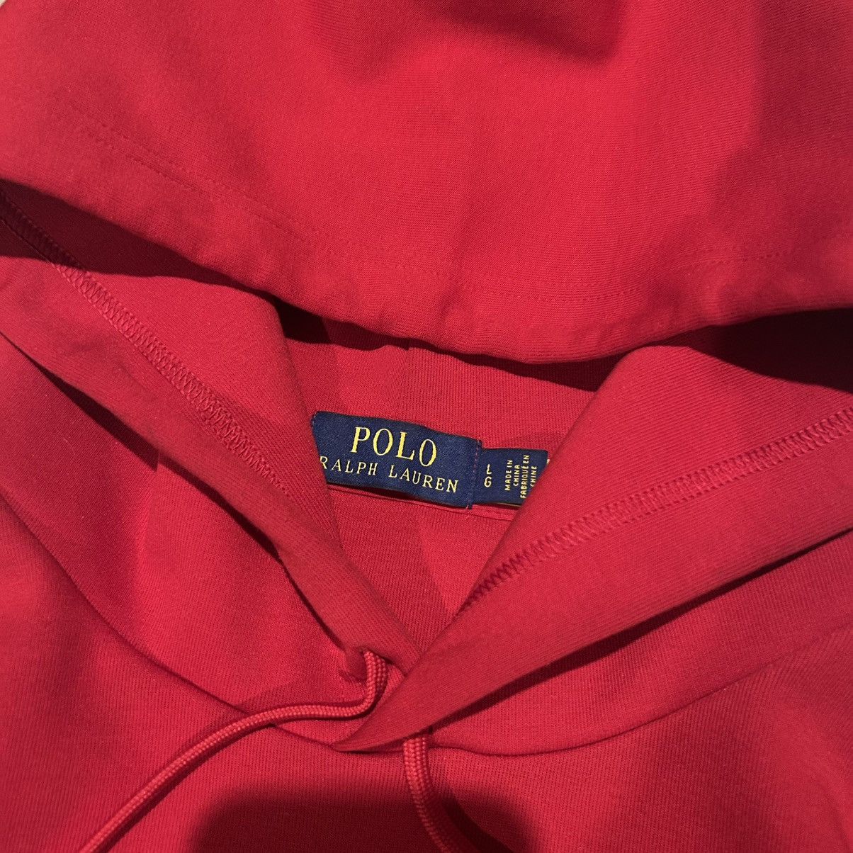 Polo Ralph Lauren × Vintage Polo Ralph Lauren Embossed RL Logo Embroidered Hoodie Rare Size US L / EU 52-54 / 3 - 4 Thumbnail