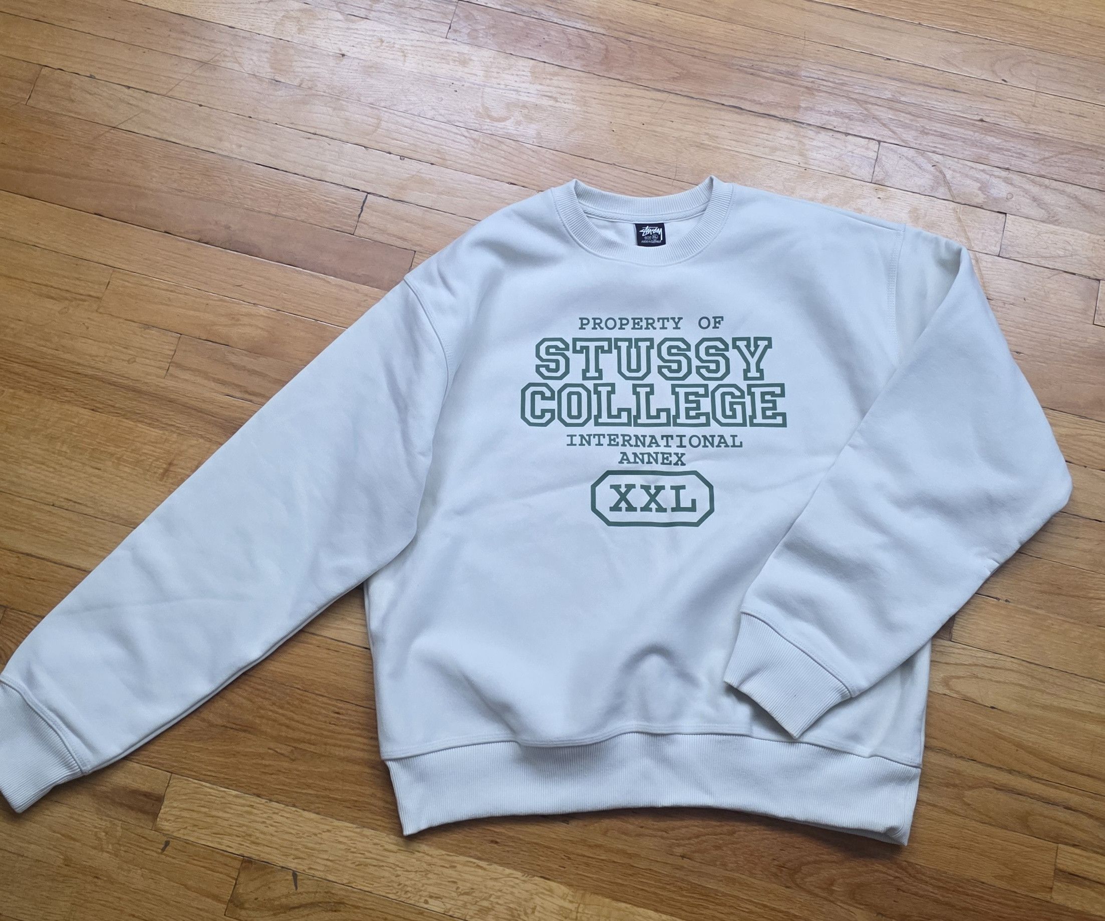 Stussy Stussy Property Of Crew 'Stone' Size US XL / EU 56 / 4 - 2 Thumbnail