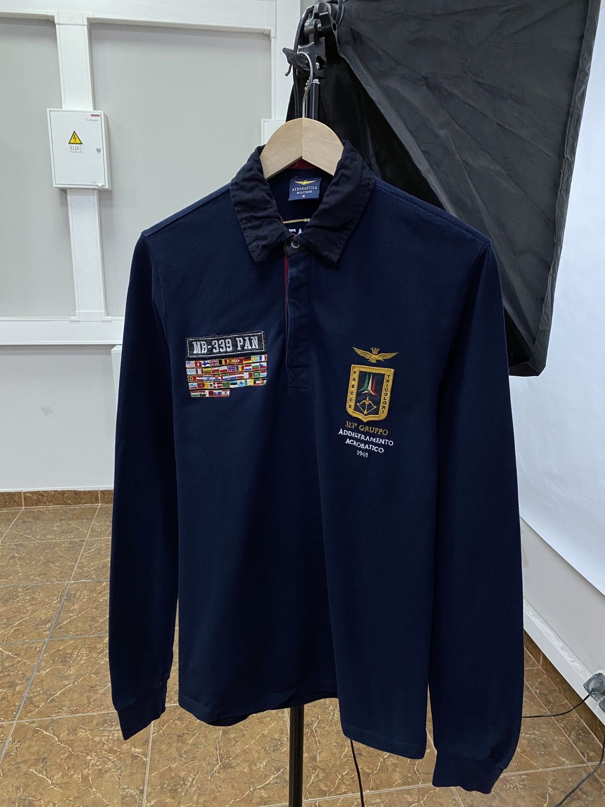 🇺🇸 Vintage Aeronautica Militare Aviation Long Sleeve Y2K