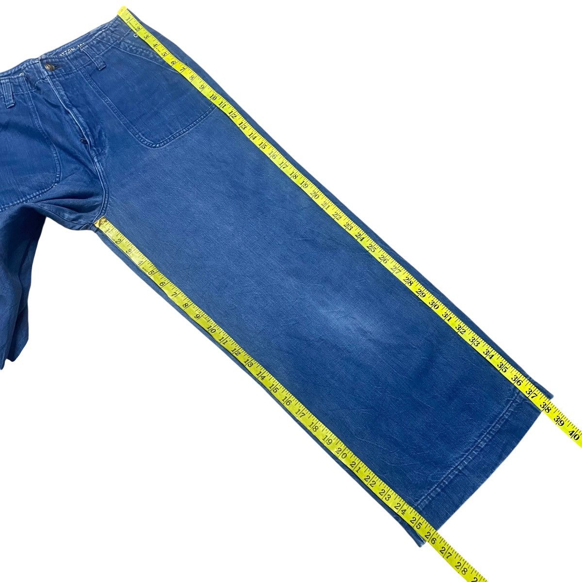 45rpm 45rpm Denim Wide Leg Fatigue Pants Size US 30 / EU 46 - 17 Thumbnail