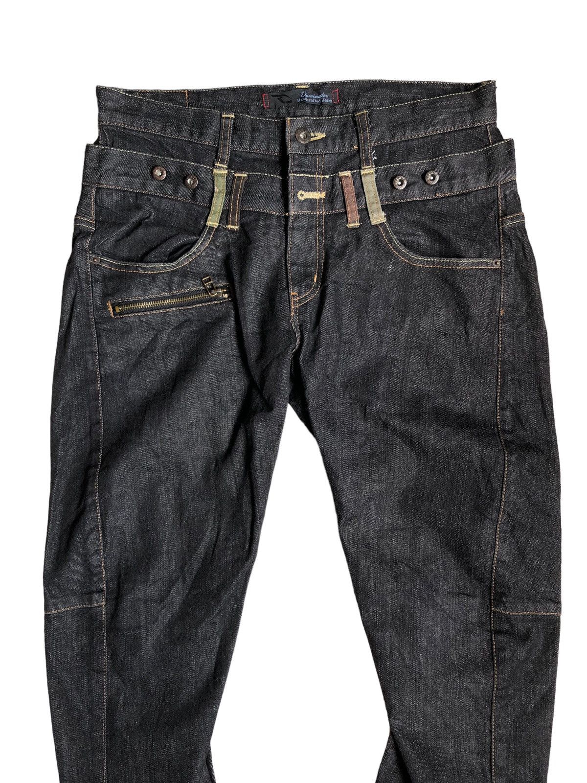 If Six Was Nine Japanese Brand Dominate Double Waist Jeans Size US 32 / EU 48 - 3 Thumbnail
