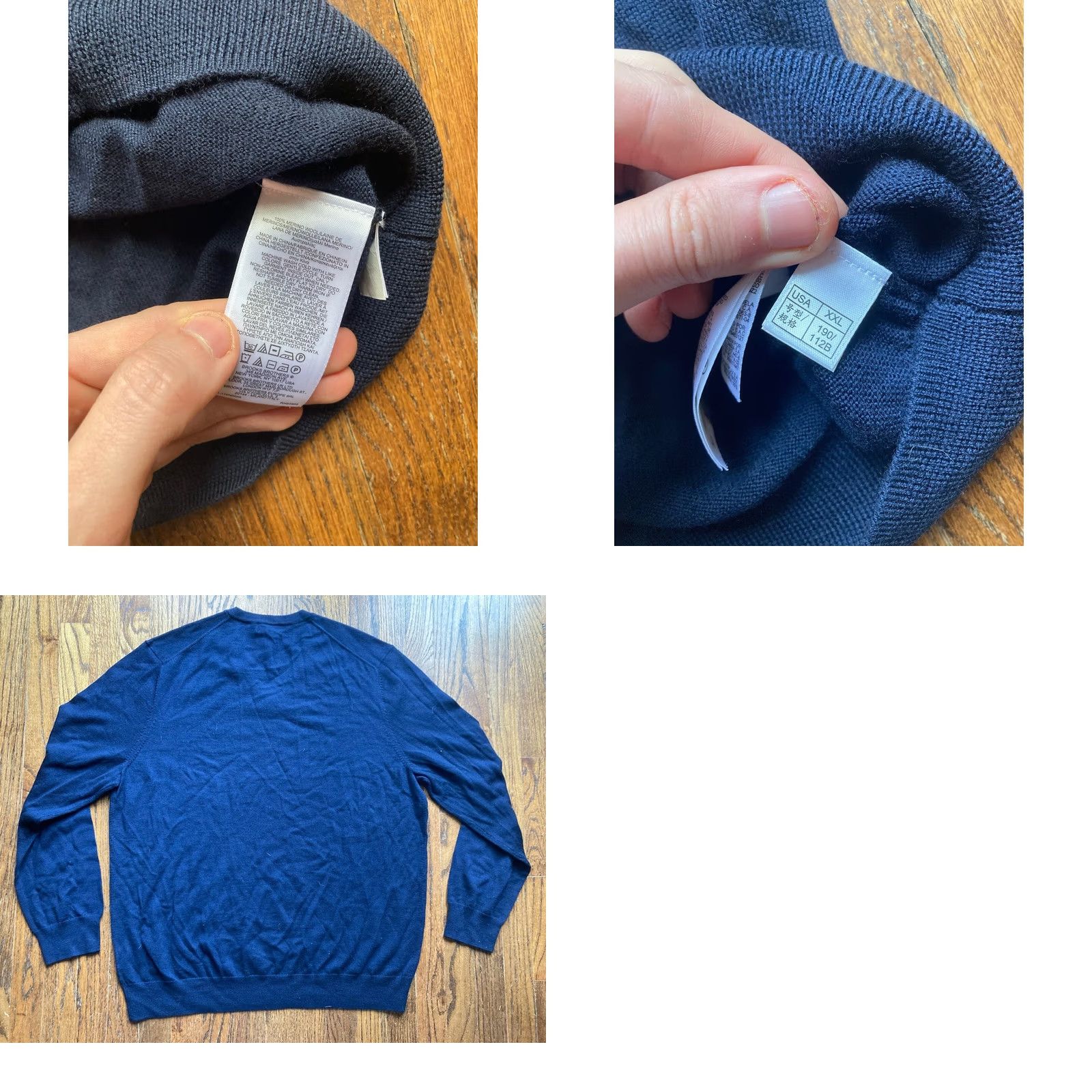 Brooks Brothers NWT Brooks Brothers Mens Sweater V-Neck Navy Blue 2XL Merino Wool Lightweight Pullover Knit Casual Business Color: Blue Size US XXL / EU 58 / 5 - 9 Thumbnail