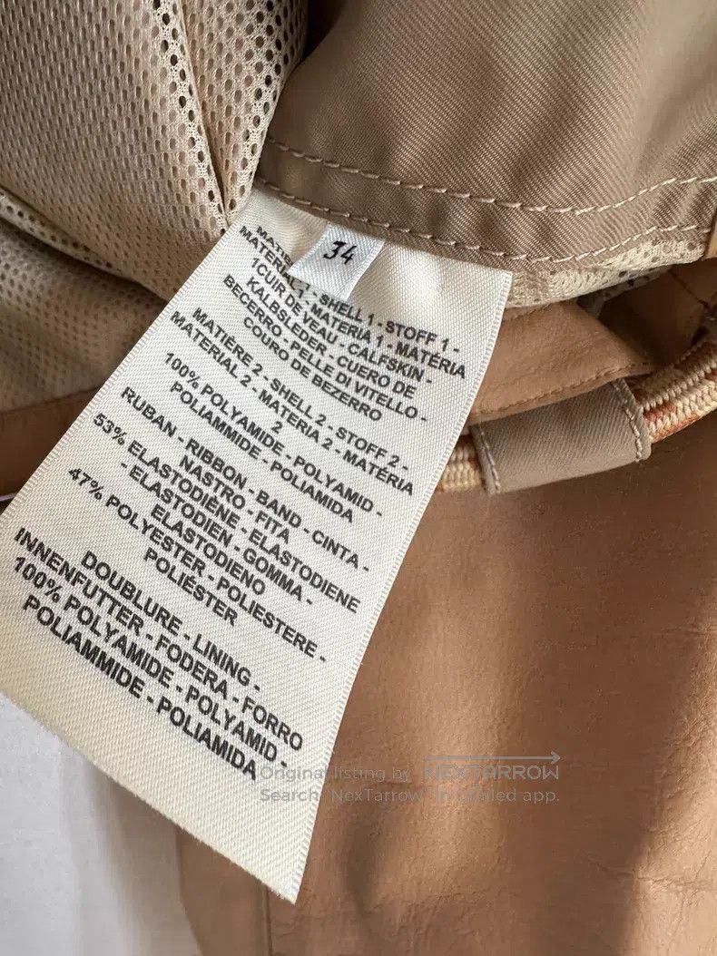 Hermes Hermes Short Bicolor Leather Jacket Size XXS / US 00 / IT 34 - 3 Thumbnail