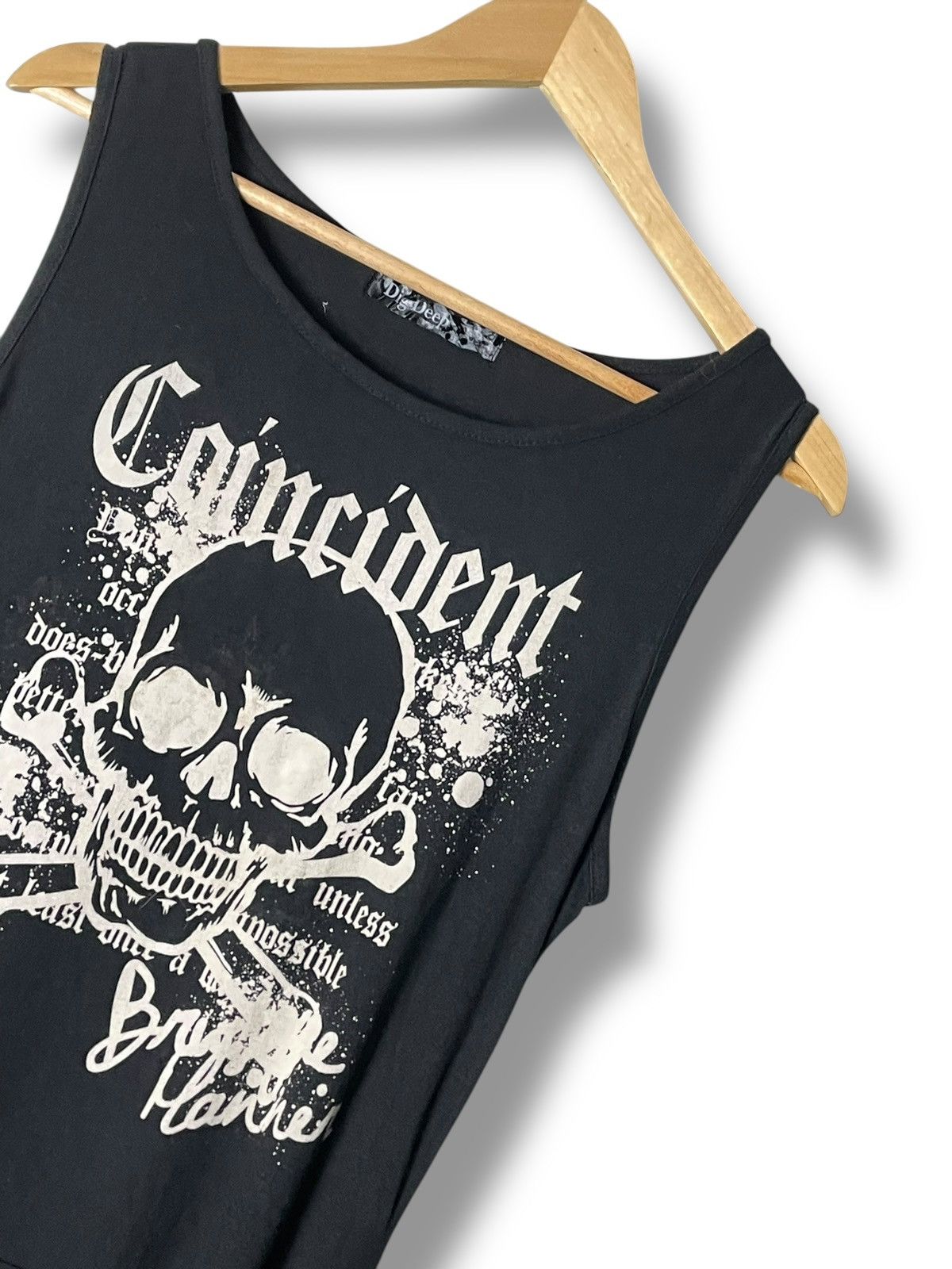 If Six Was Nine Dig Deep Brand Punk Skulls Tank Tops (59) Size XS / US 0-2 / IT 36-38 - 2 Thumbnail