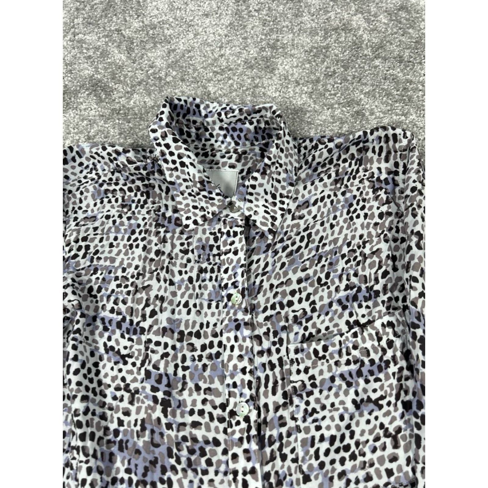 Rails VINTAGE Rails Womens Button-Up Shirt XS Purple Polka Dot Casual Spring Fall Summer Women's Size XS / US 0-2 / IT 36-38 - 2 Thumbnail