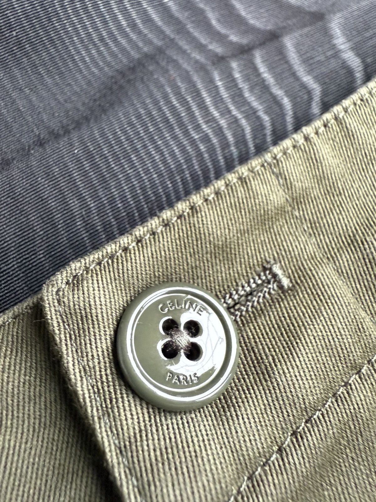 Celine Celine green cargo shorts with Celine logo straps 52 Hedi Size US 36 / EU 52 - 21 Thumbnail